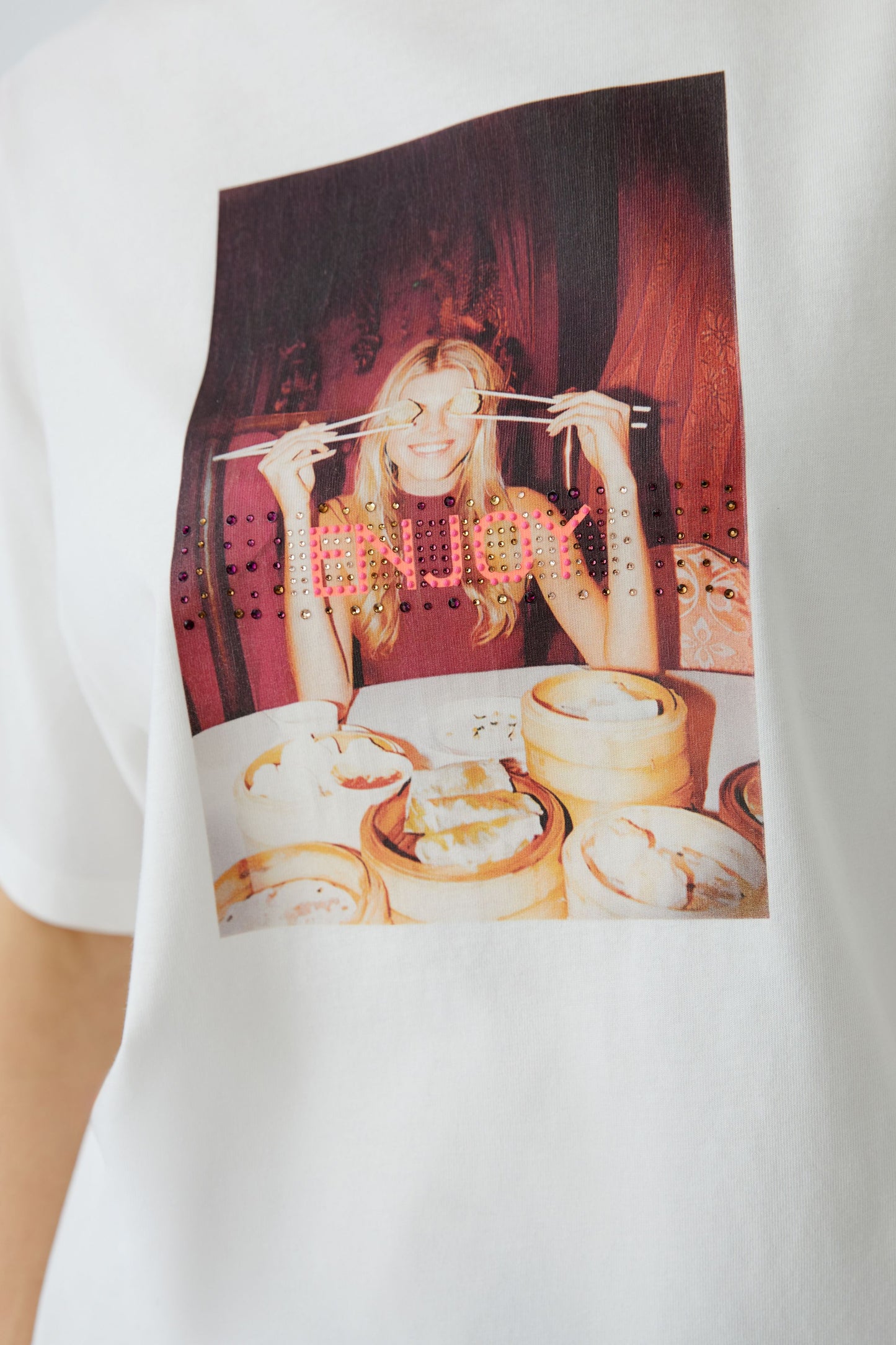 Oui Print Front T-Shirt 94536
