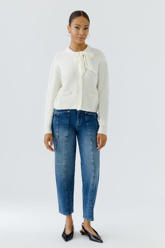 Oui Cream Cardigan 98989