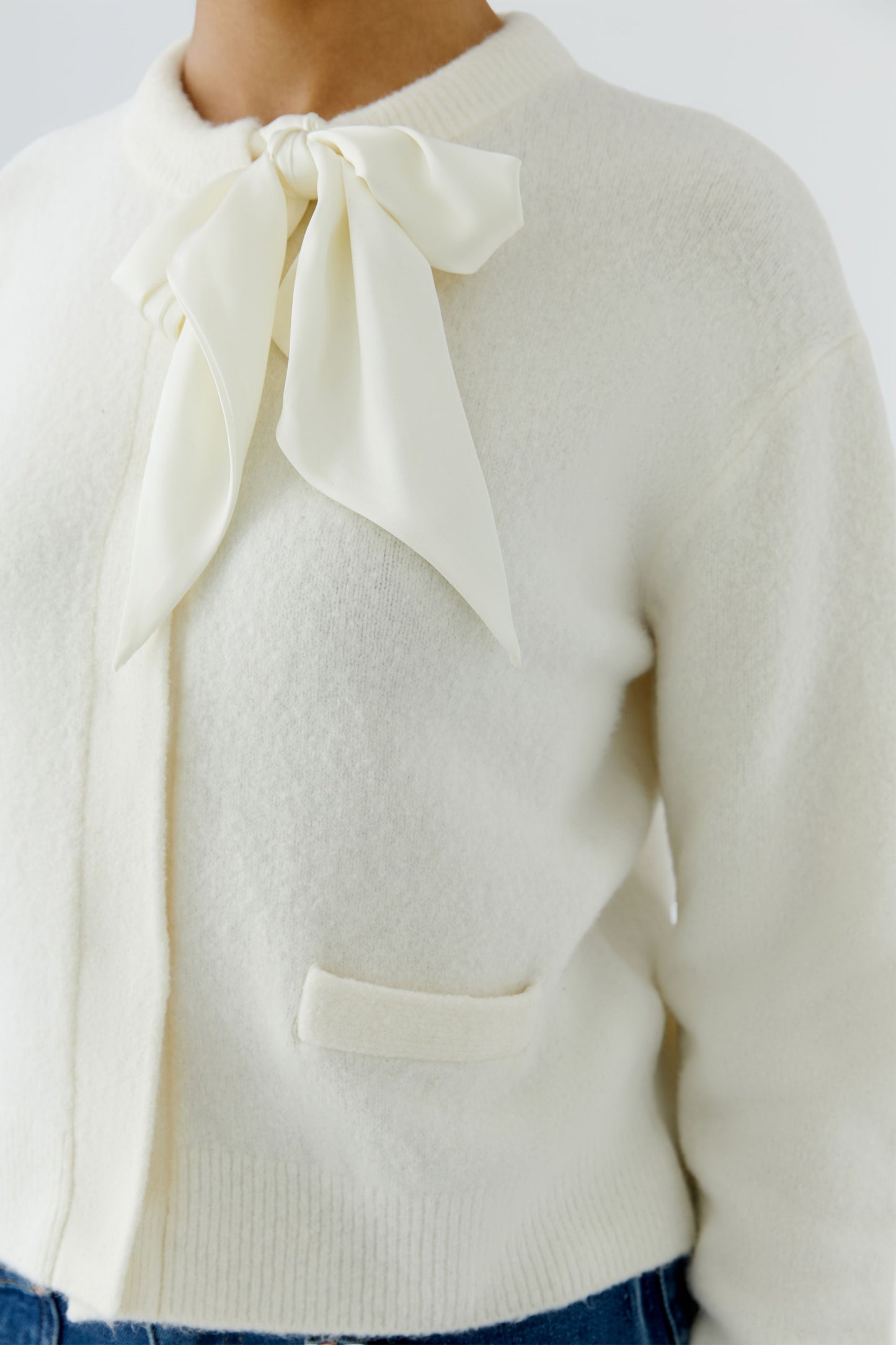 Oui Cream Cardigan 98989