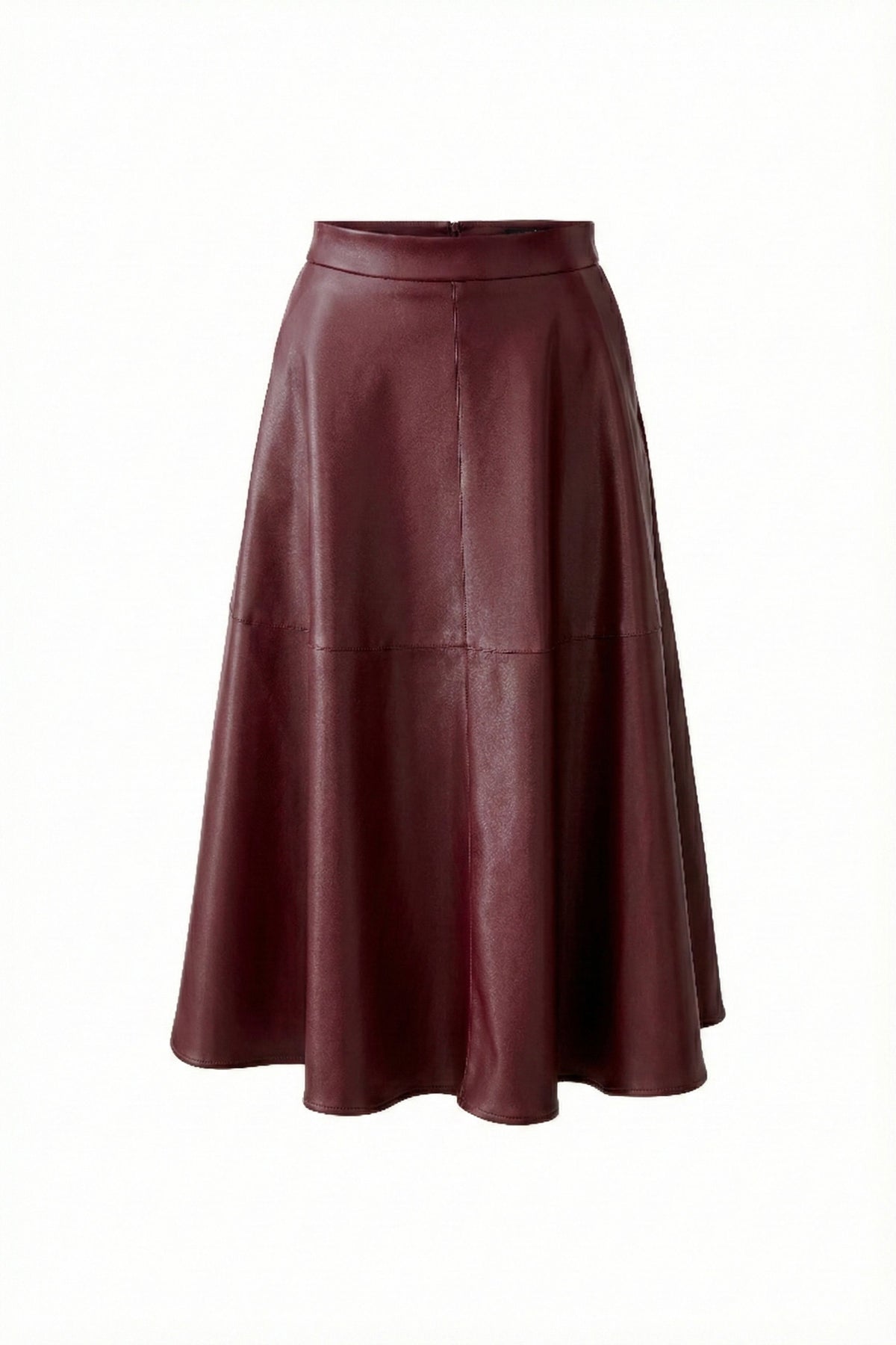 Oui Berry Pleather Skirt 87352