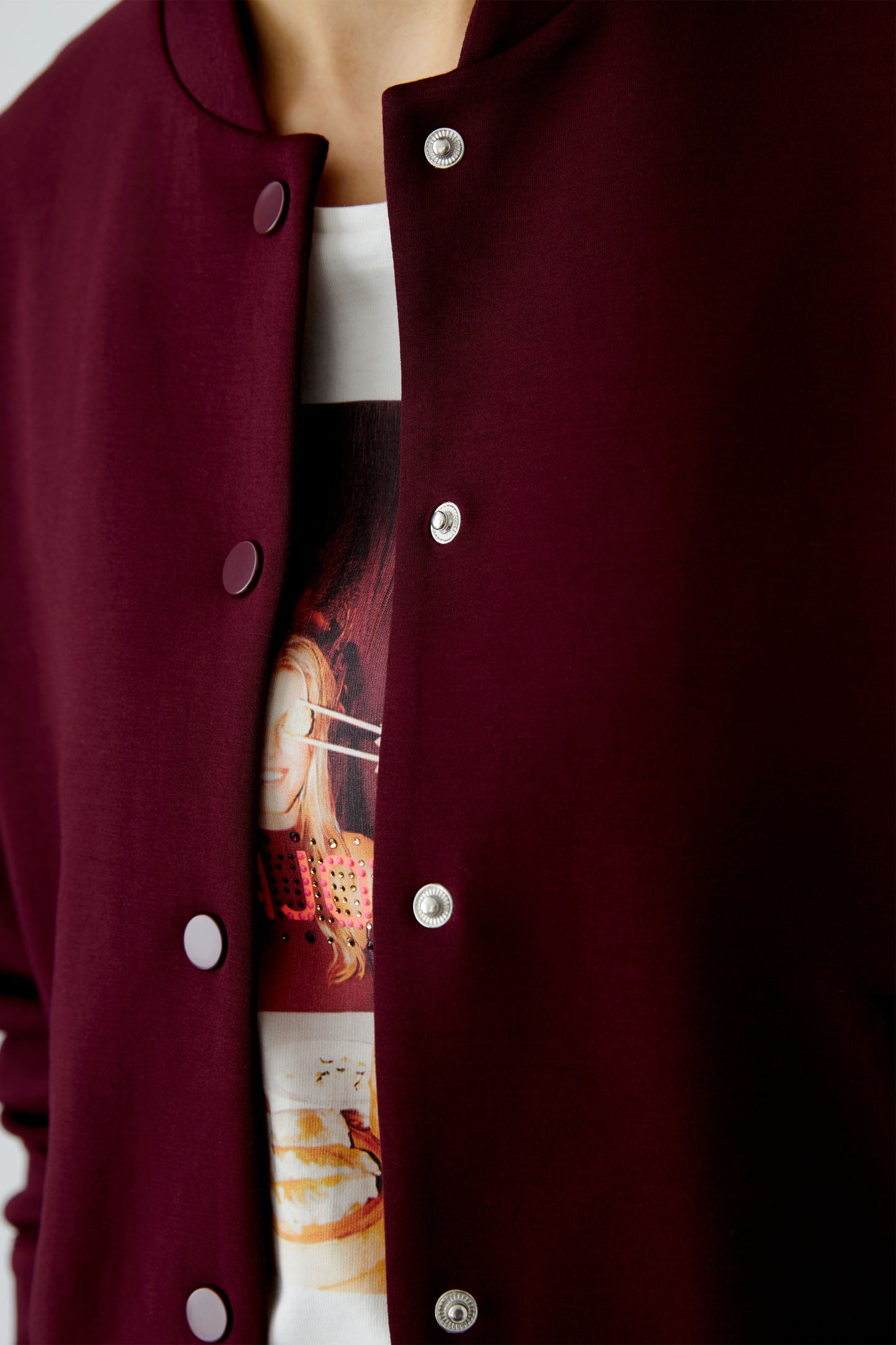 Oui Berry Bomber Jacket 95821