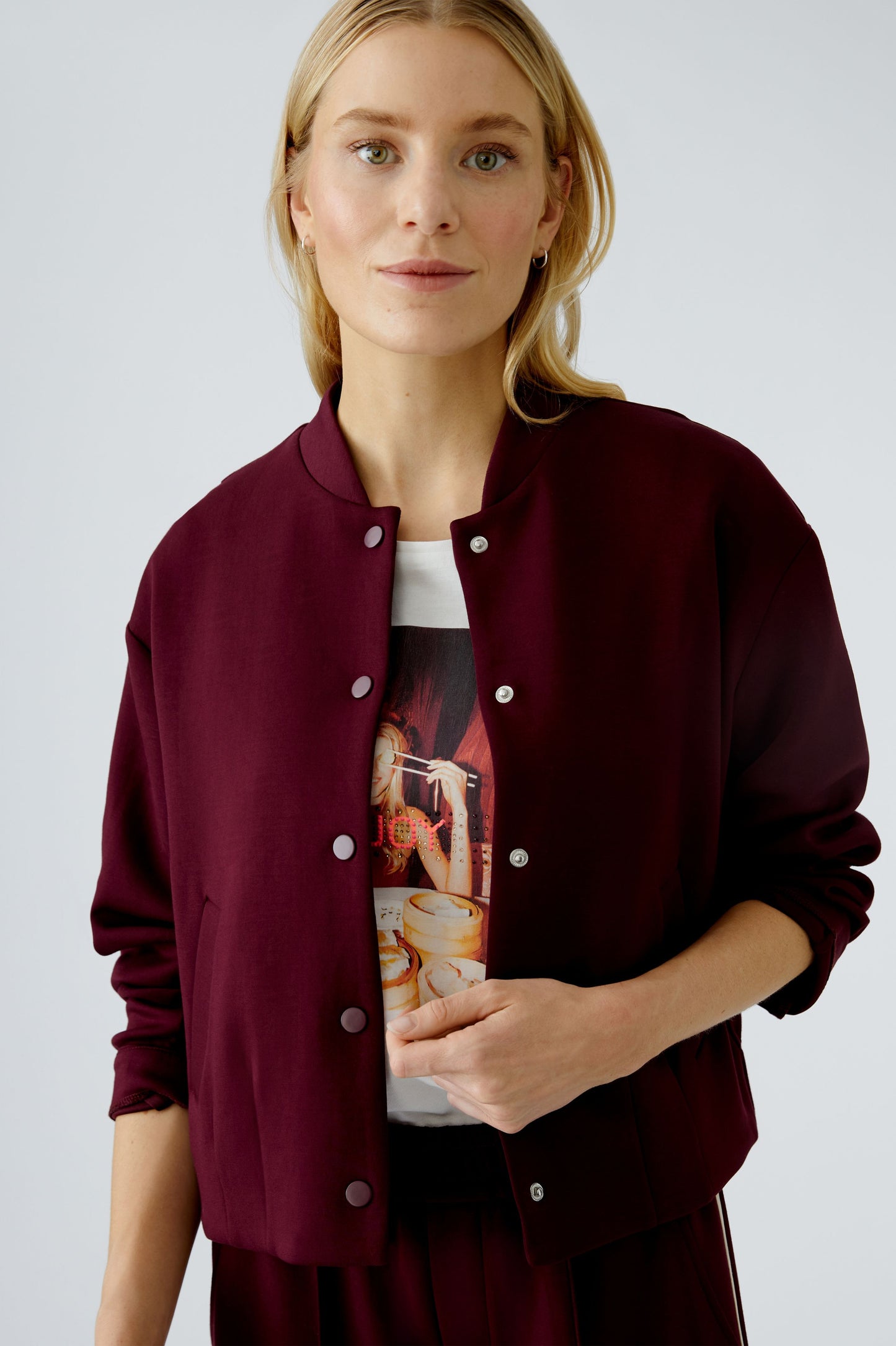 Oui Berry Bomber Jacket 95821