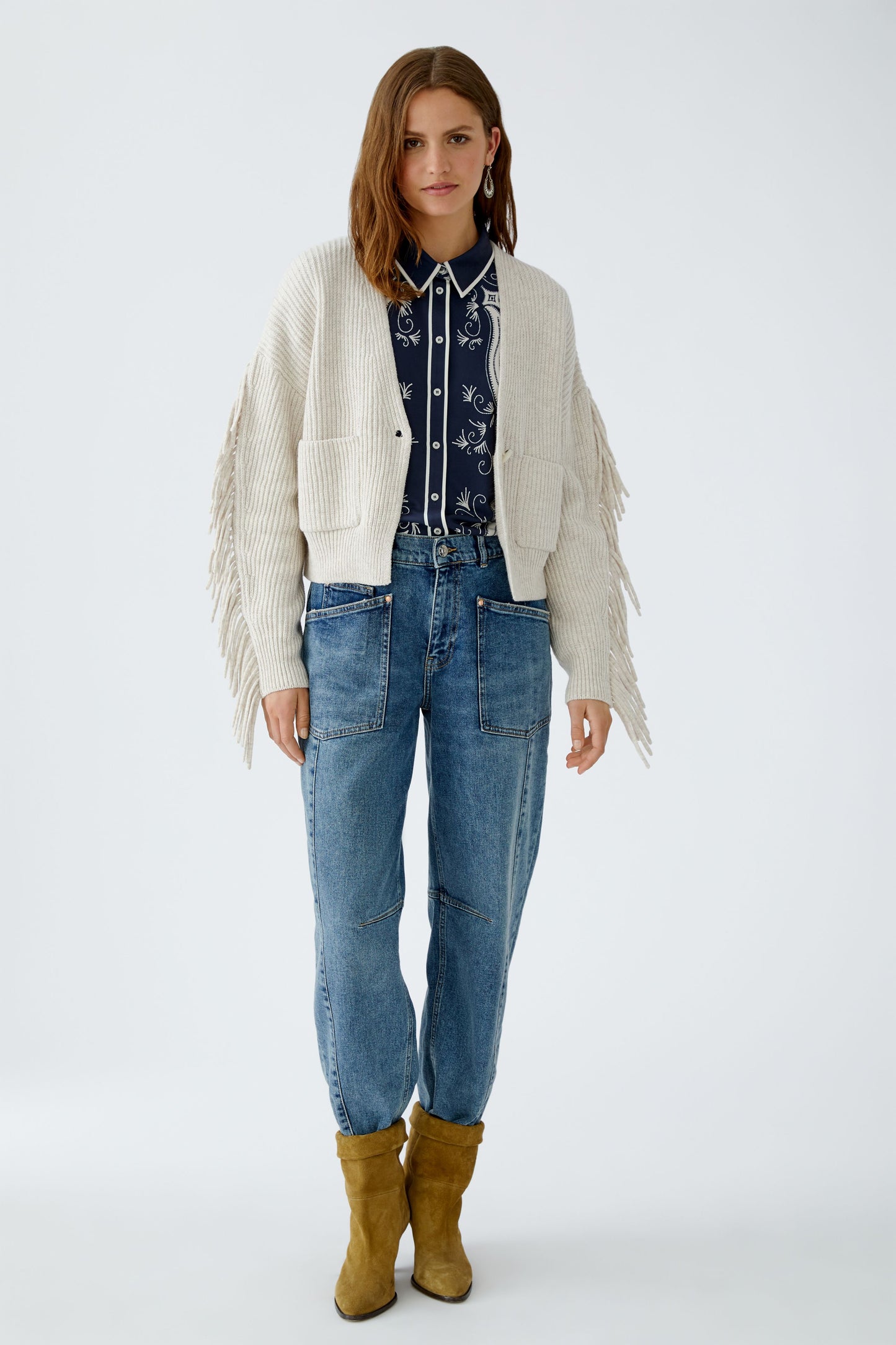 Oui Denim Barrel Shape Jean 94340