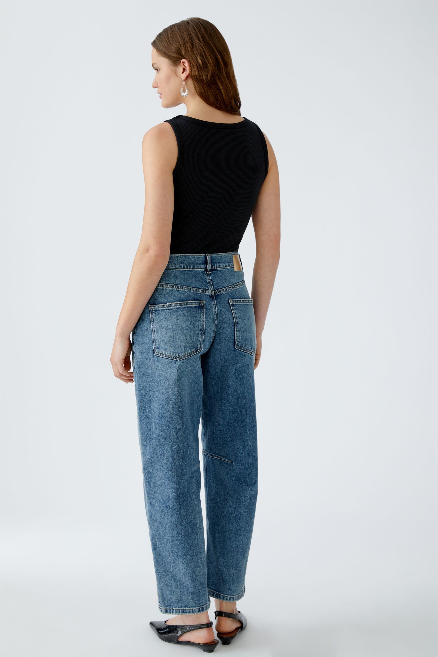 Oui Denim Barrel Shape Jean 94340