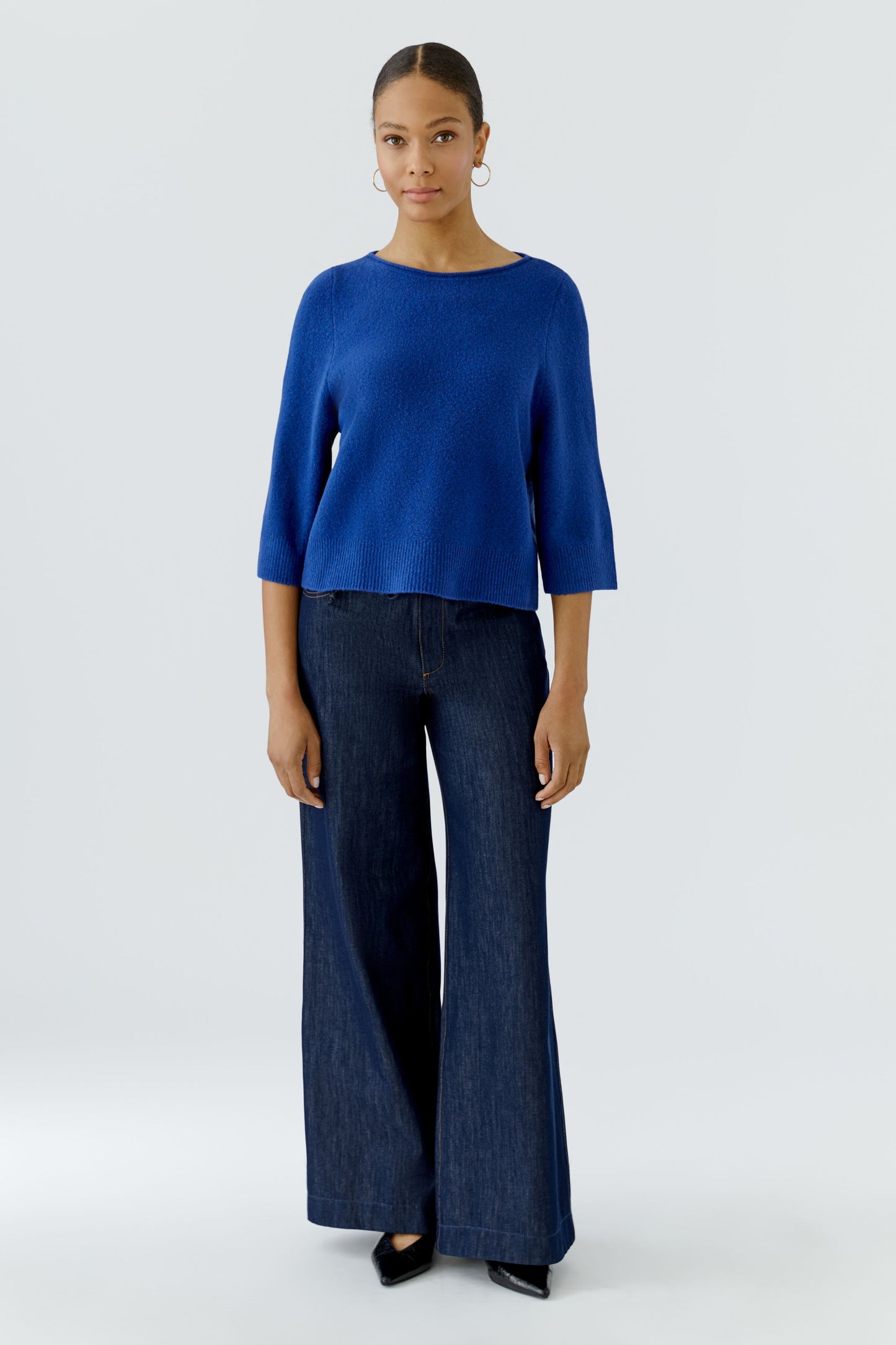 Oui Blue Sweater 97968