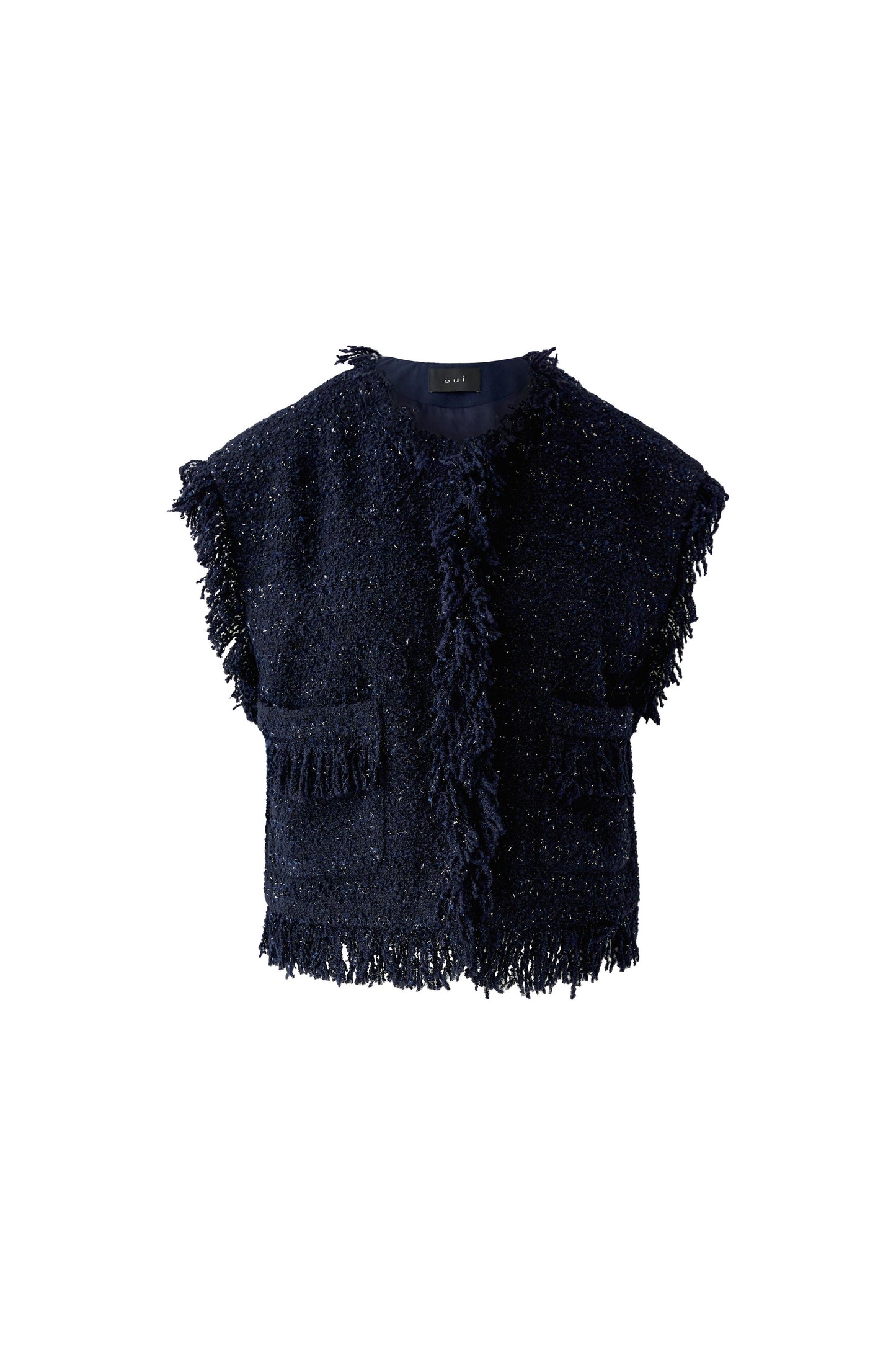 Oui Boucle Sparkle Gilet 99326