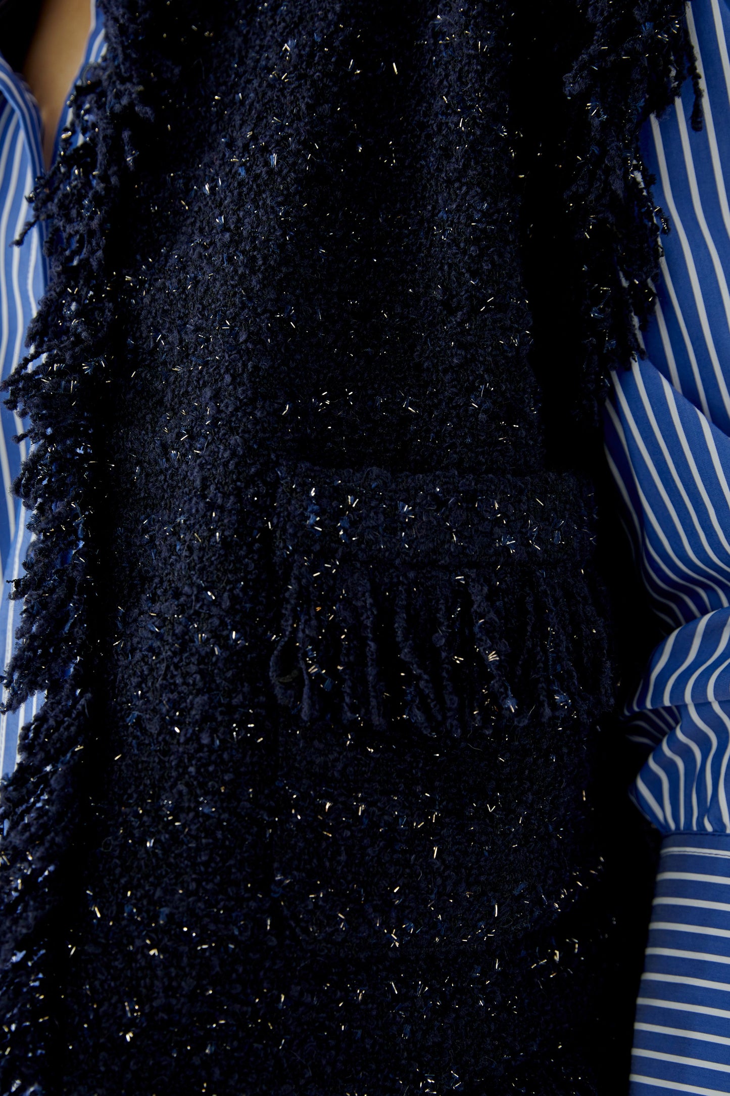 Oui Boucle Sparkle Gilet 99326