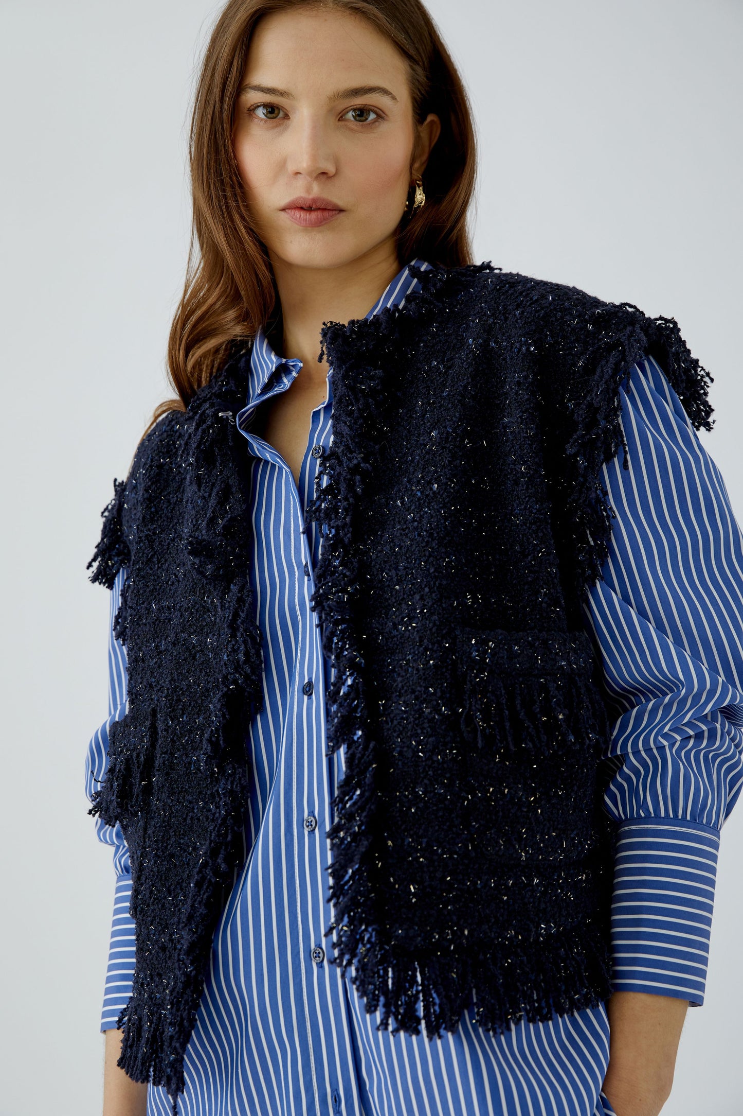 Oui Boucle Sparkle Gilet 99326