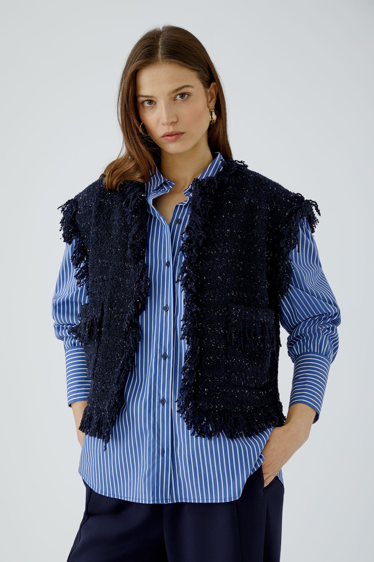Oui Boucle Sparkle Gilet 99326