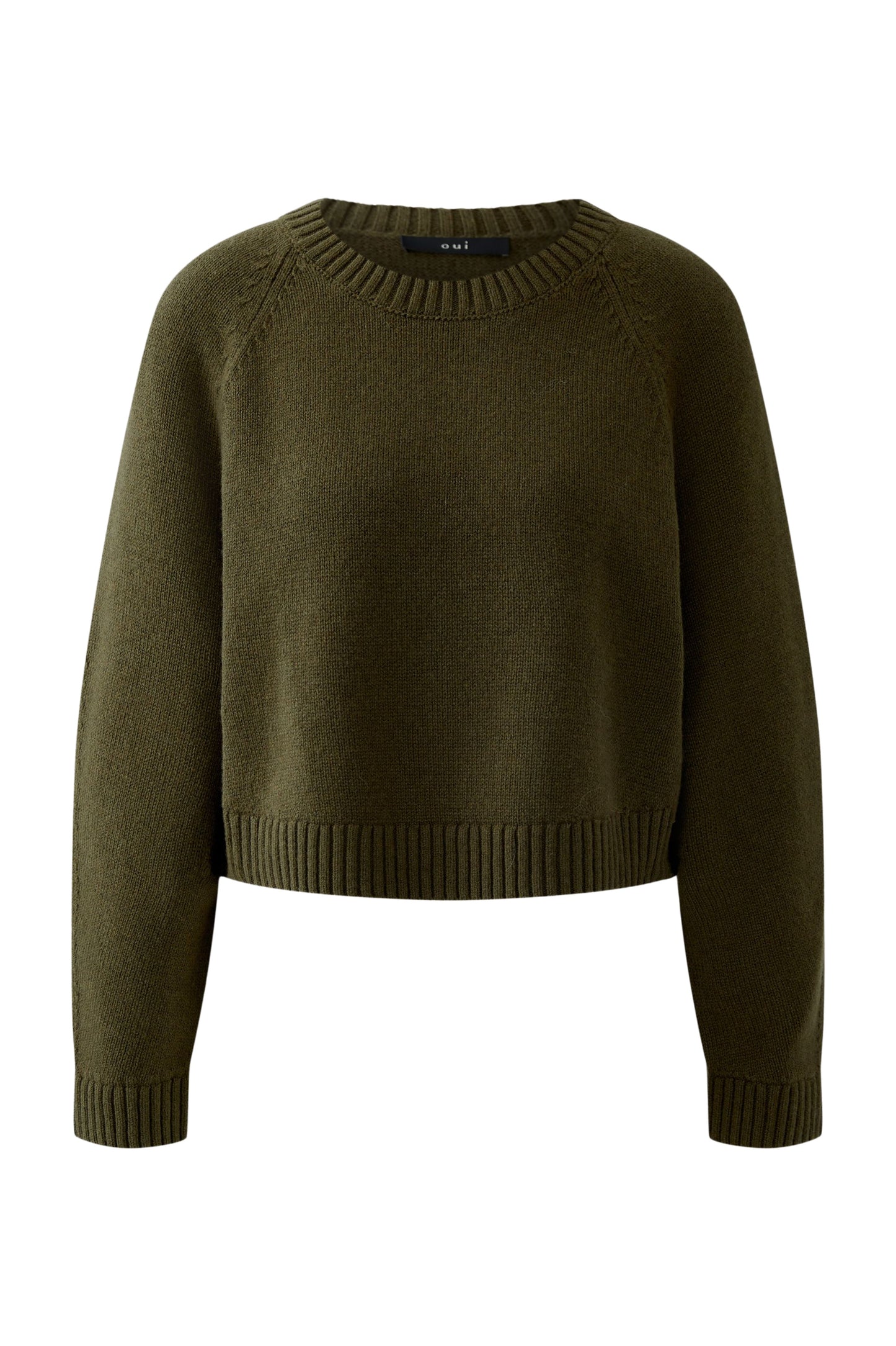 Oui Khaki Sweater 86098