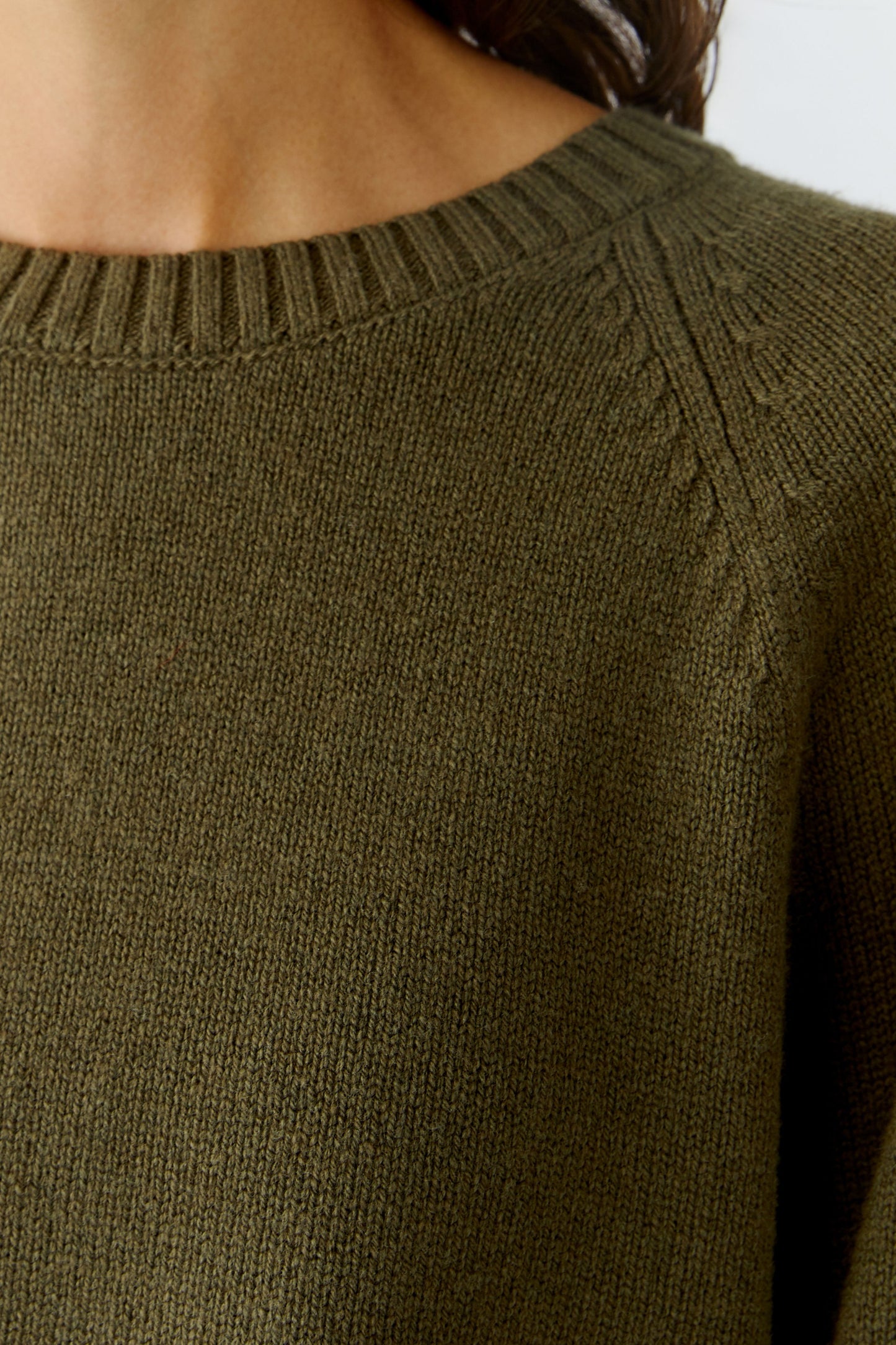 Oui Khaki Sweater 86098