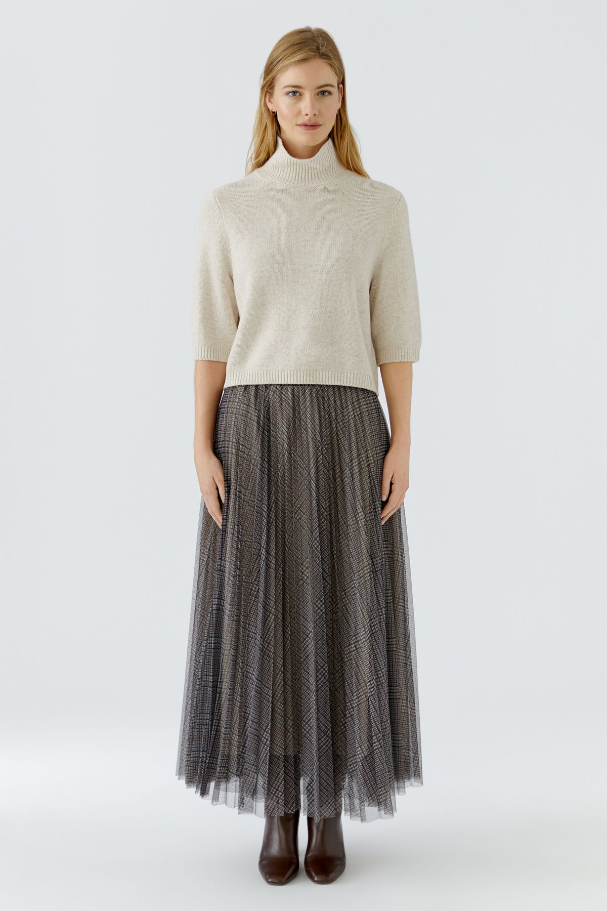 Oui Light Beige Sweater 99806