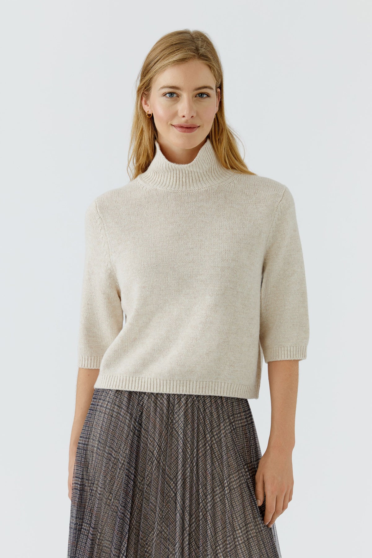 Oui Light Beige Sweater 99806