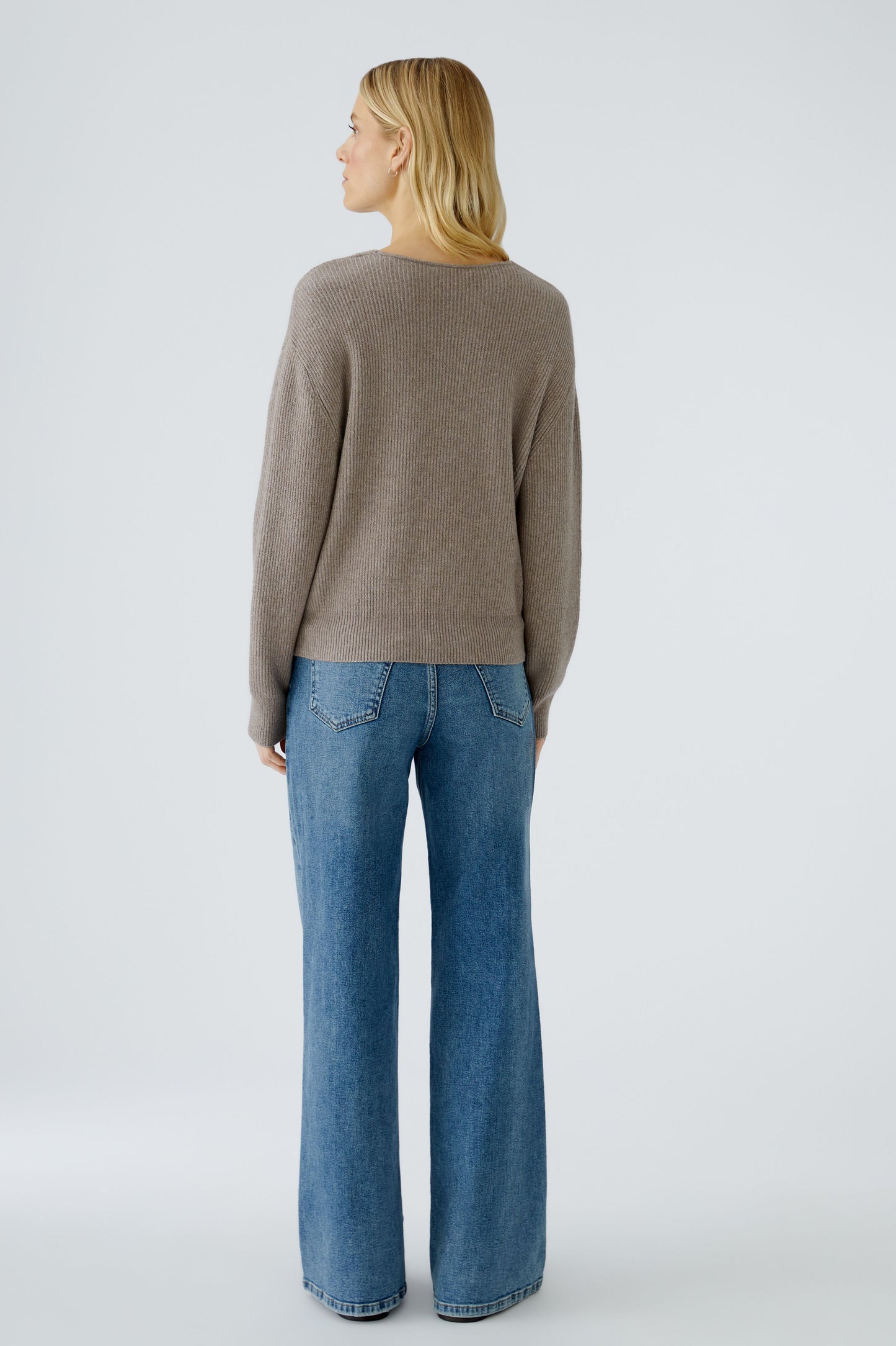 Oui Taupe Sweater 94284