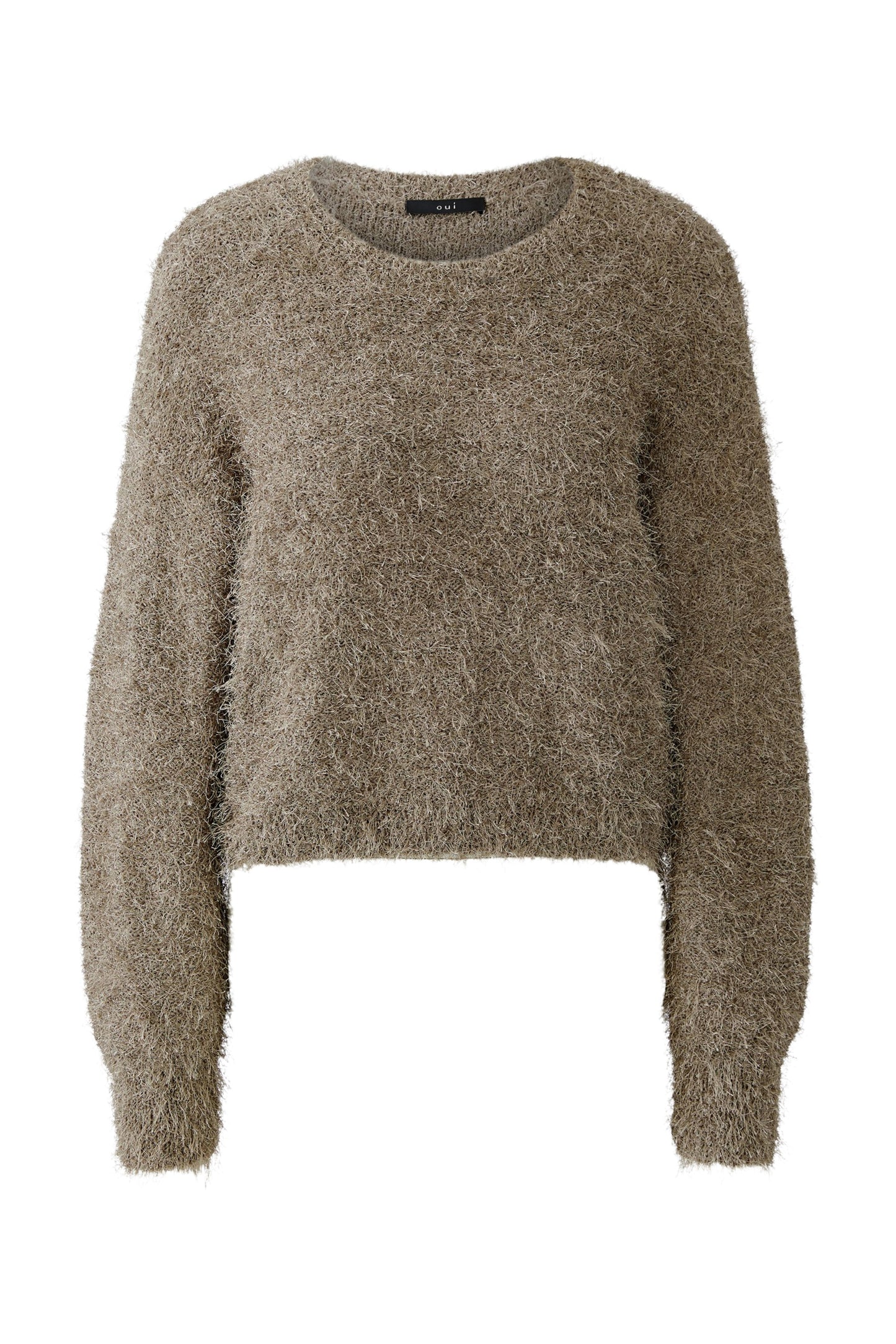 Oui Taupe Sweater 94604