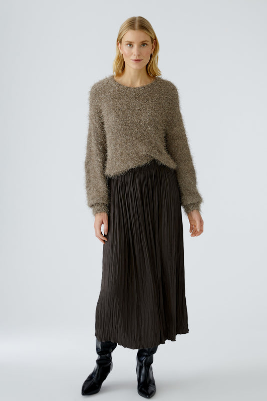 Oui Taupe Sweater 94604