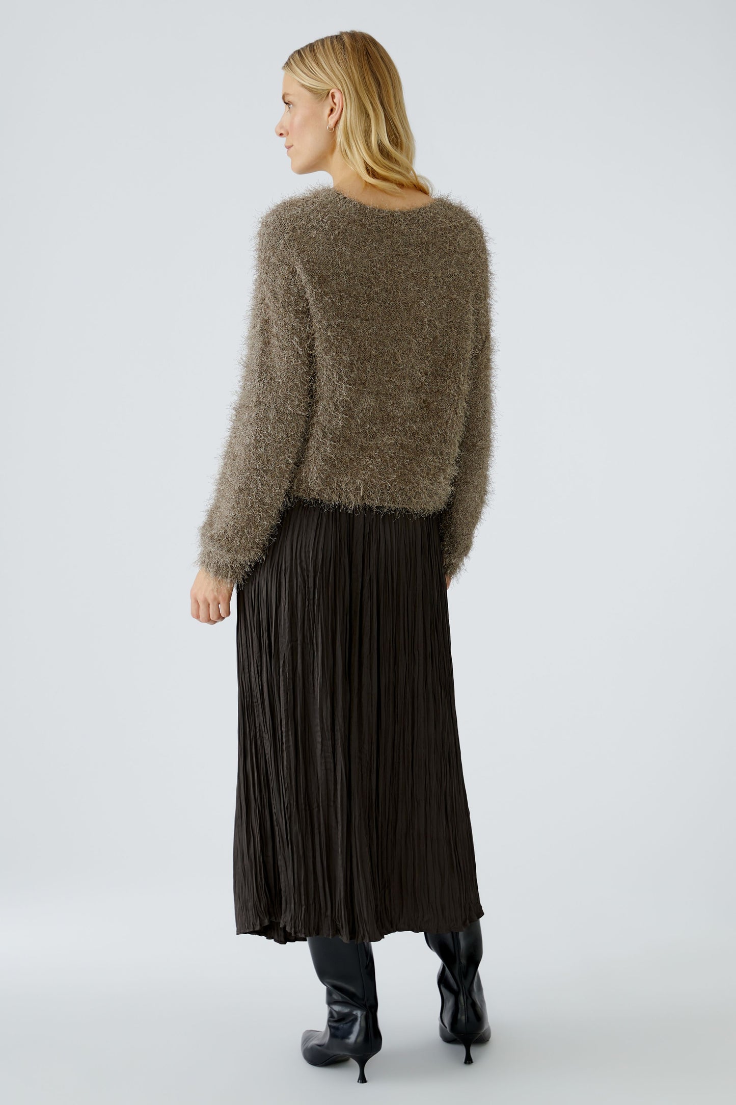 Oui Taupe Sweater 94604