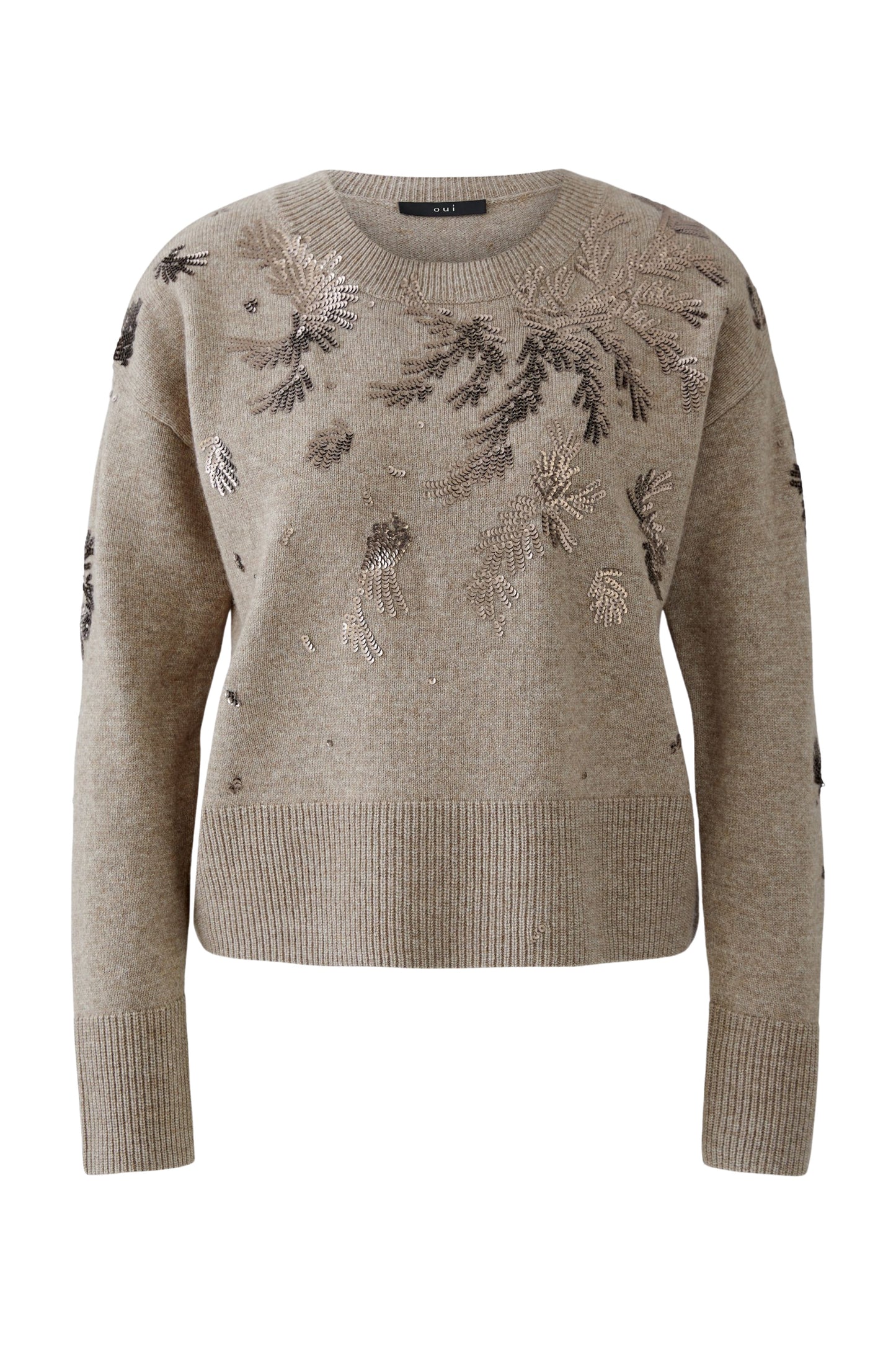 Oui Sequin Sweater 94628