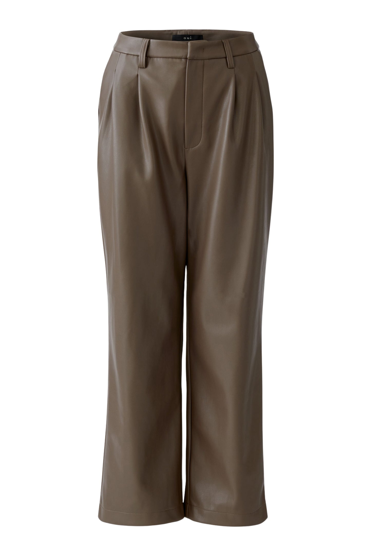Oui Pleather Trousers 94342