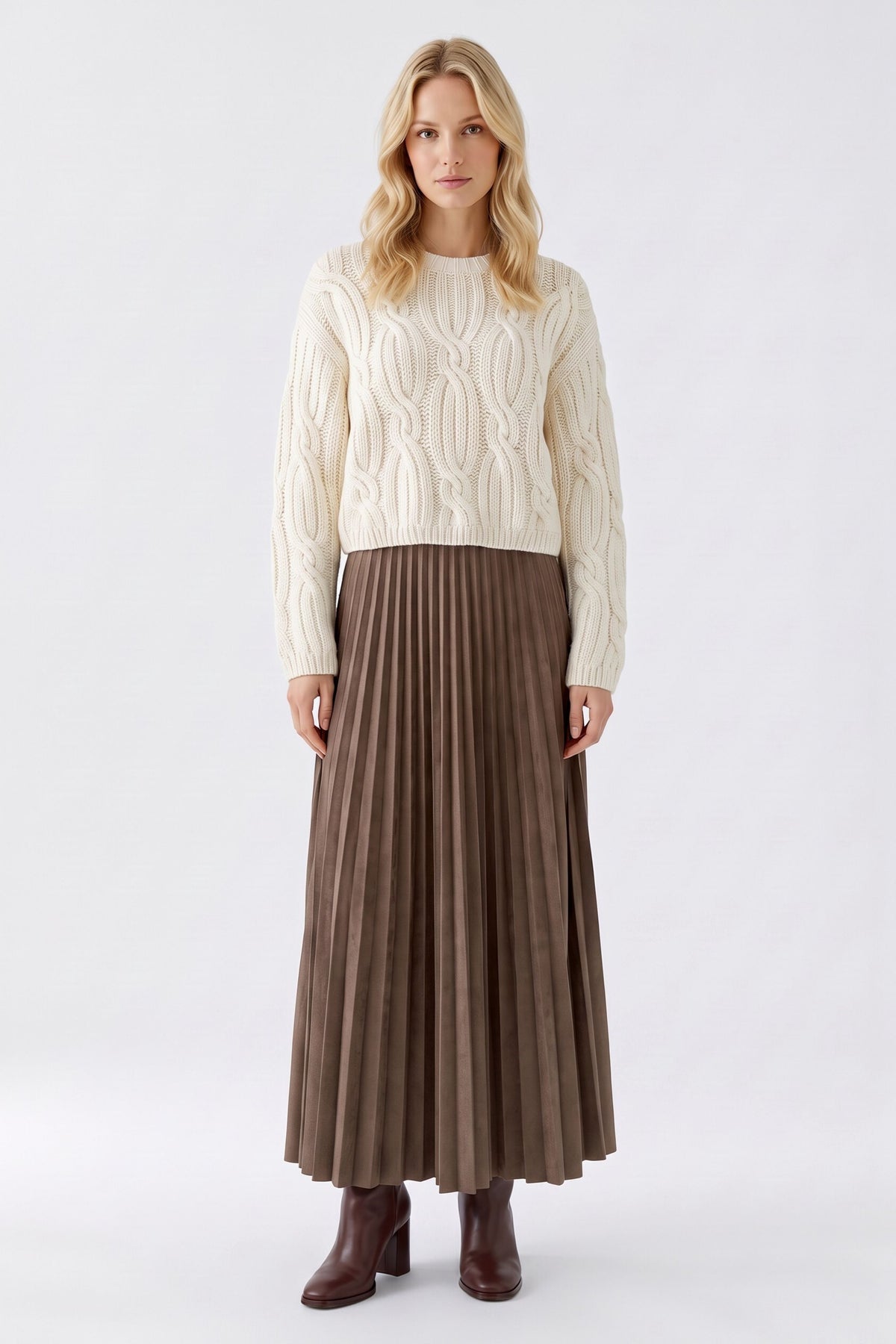 Oui Faux Suede Skirt 99943