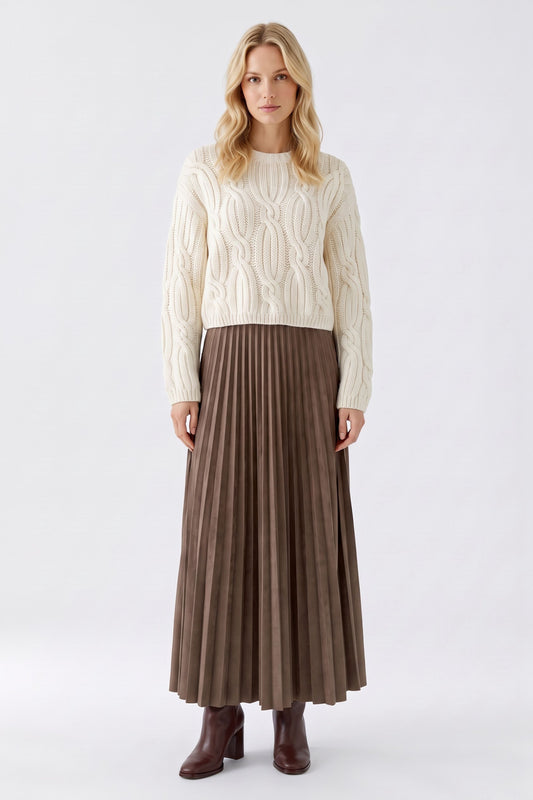 Oui Faux Suede Skirt 99943