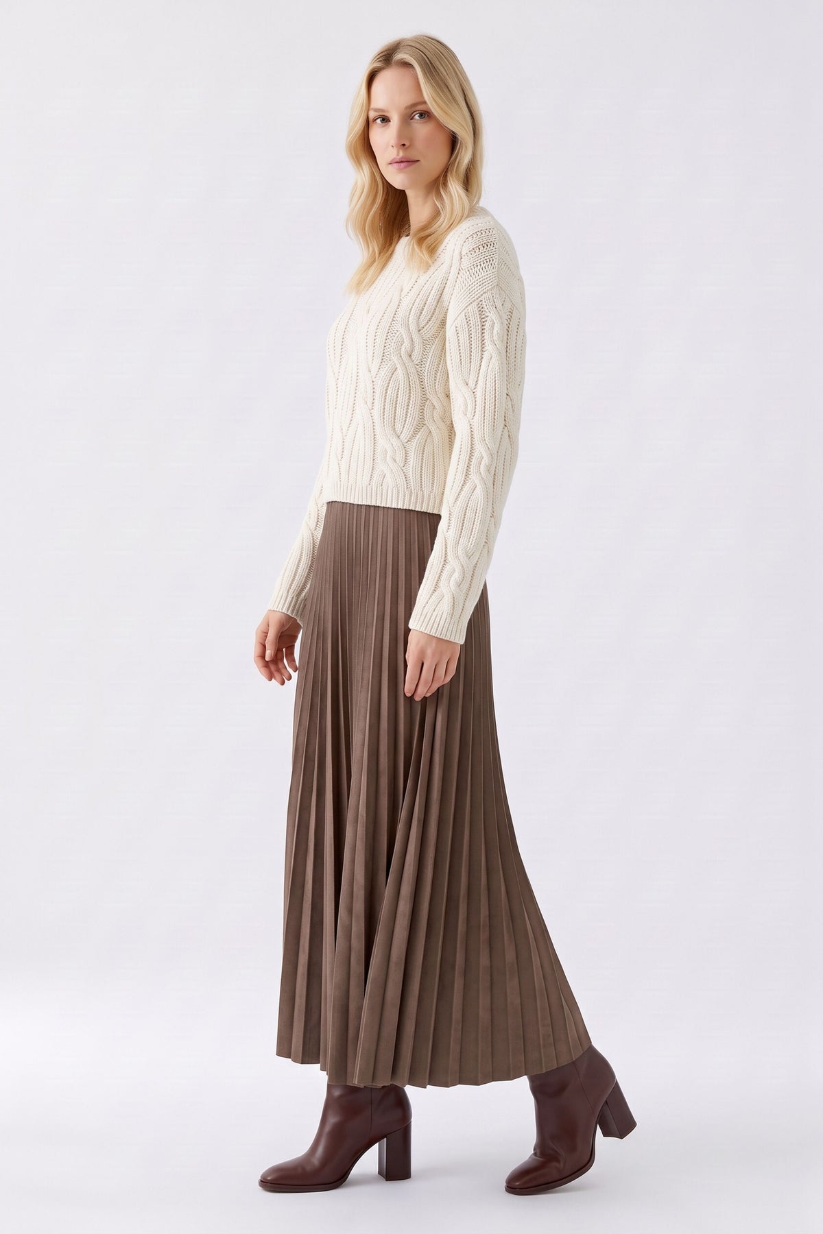 Oui Faux Suede Skirt 99943