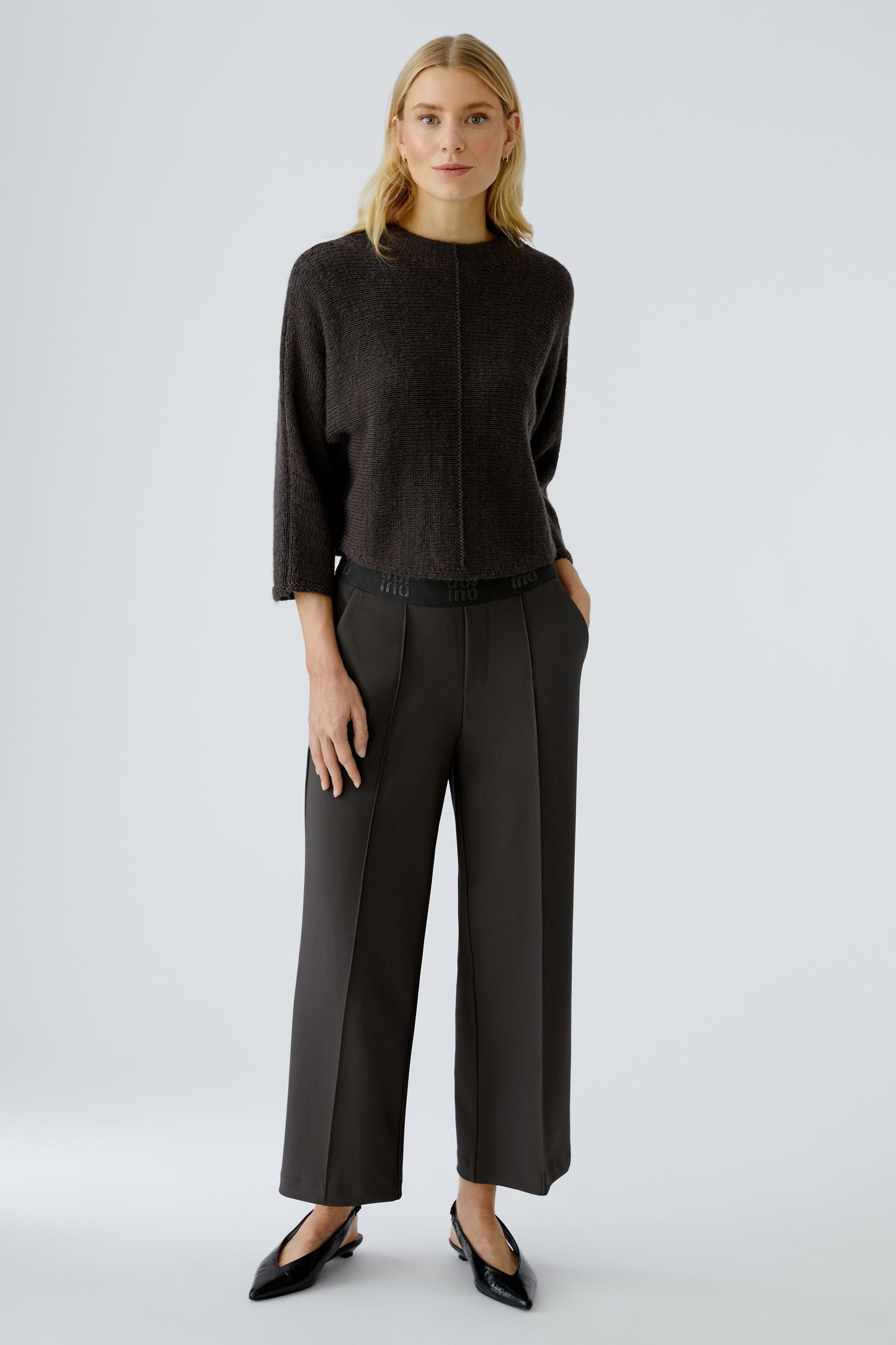 Oui Twill Trousers 86917