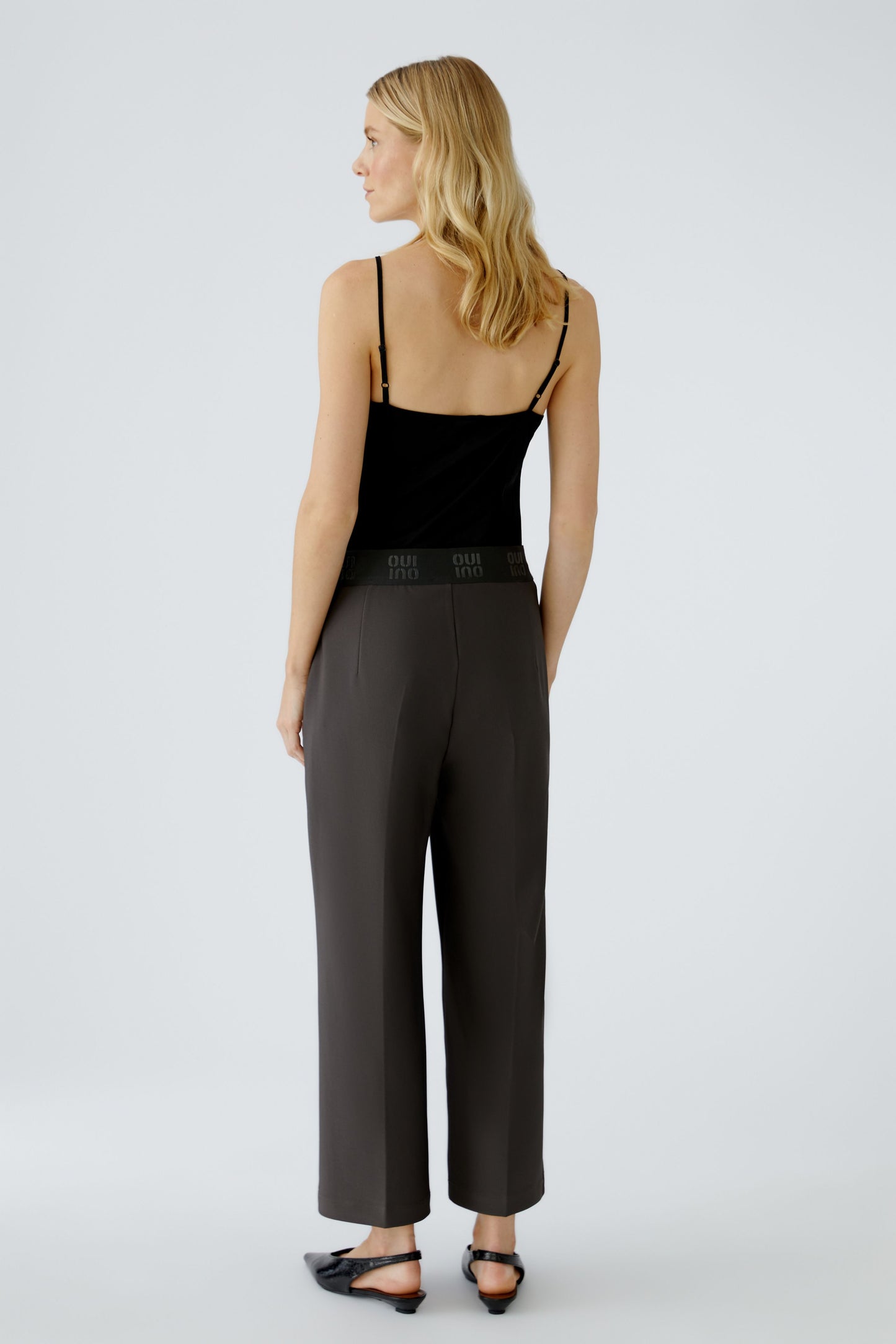 Oui Twill Trousers 86917