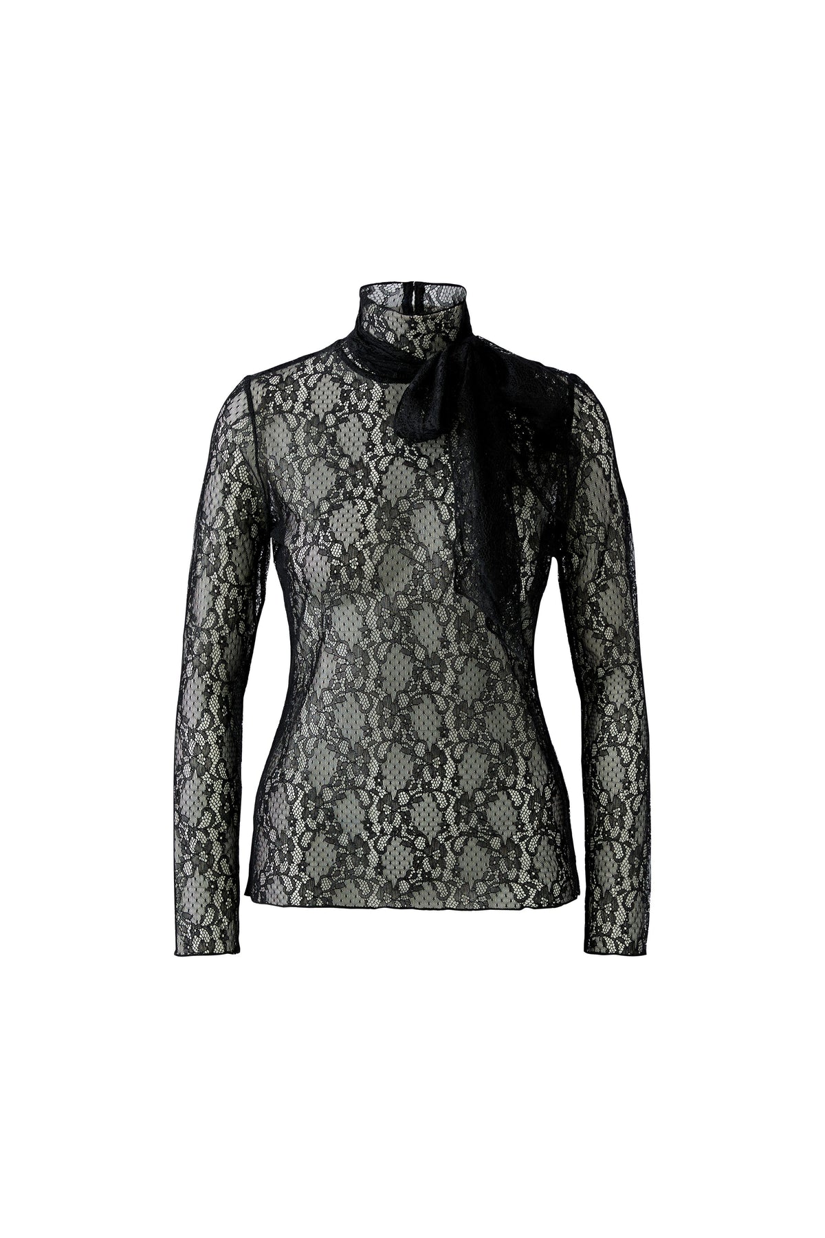 Oui Lace Top With Scarf 99907