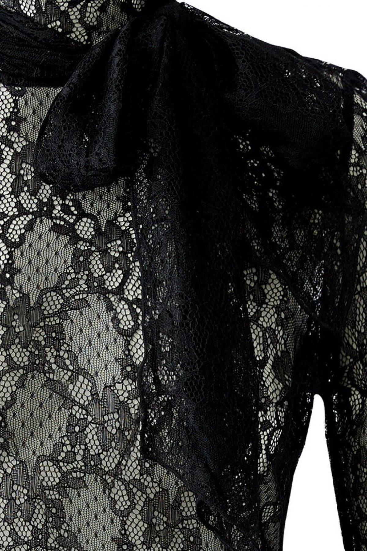 Oui Lace Top With Scarf 99907