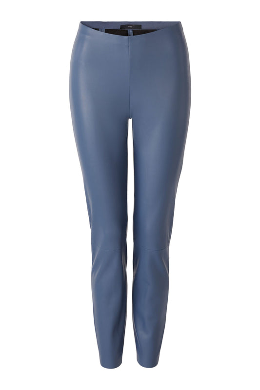 Oui Denim Blue Pleather Leggings