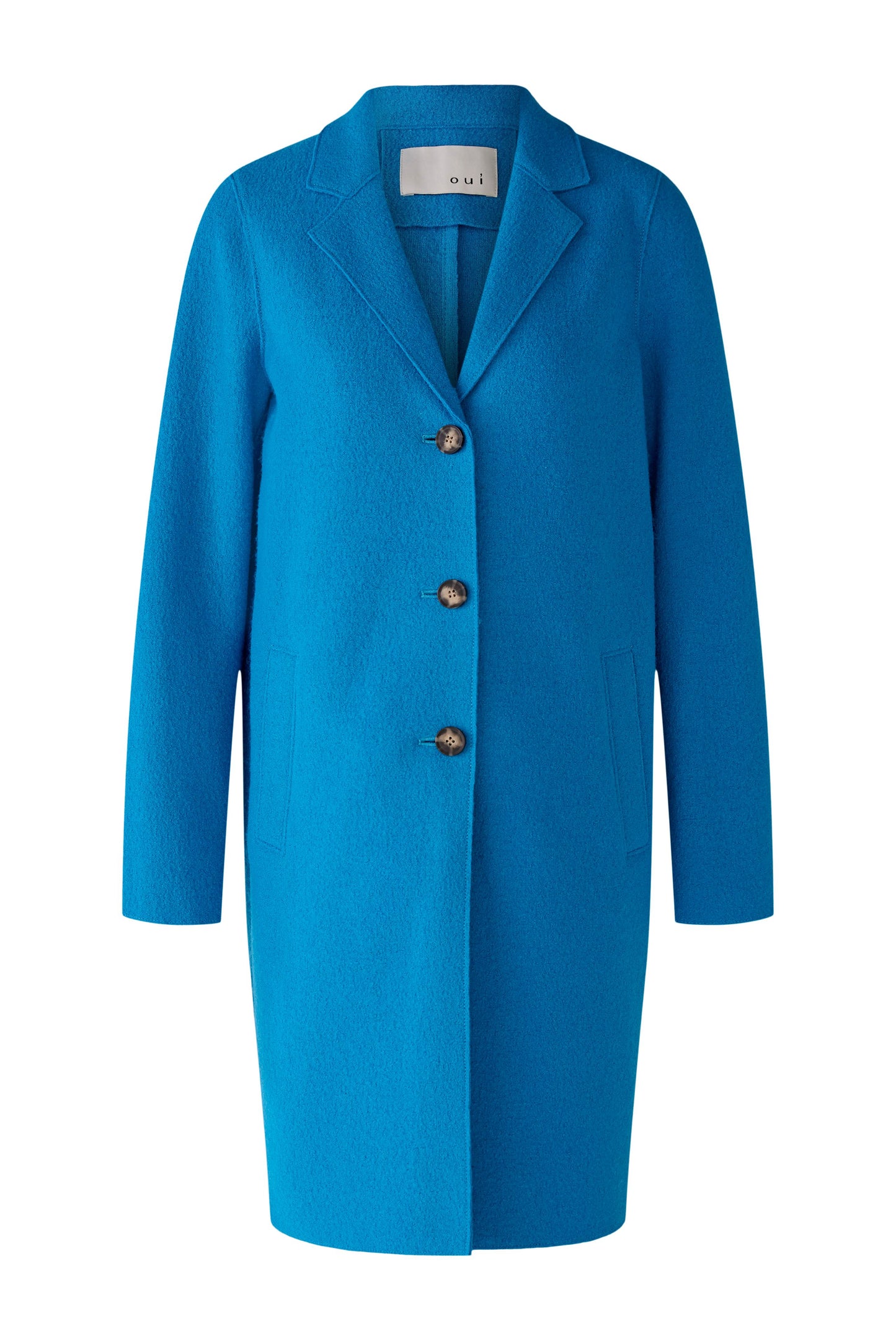 Oui Turquoise Blue Boiled Woot Coat