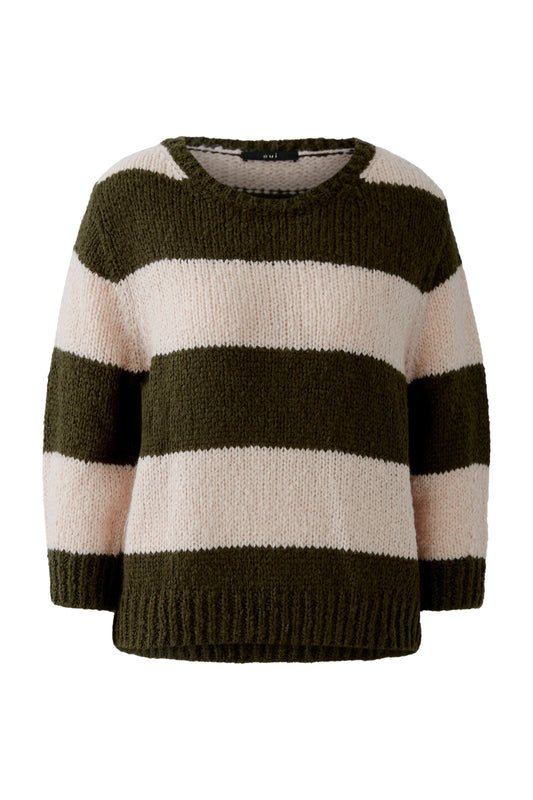 Oui Wide Stripe Sweater 94307
