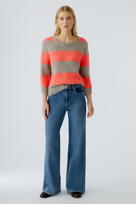 Oui Stripe Sweater 94307