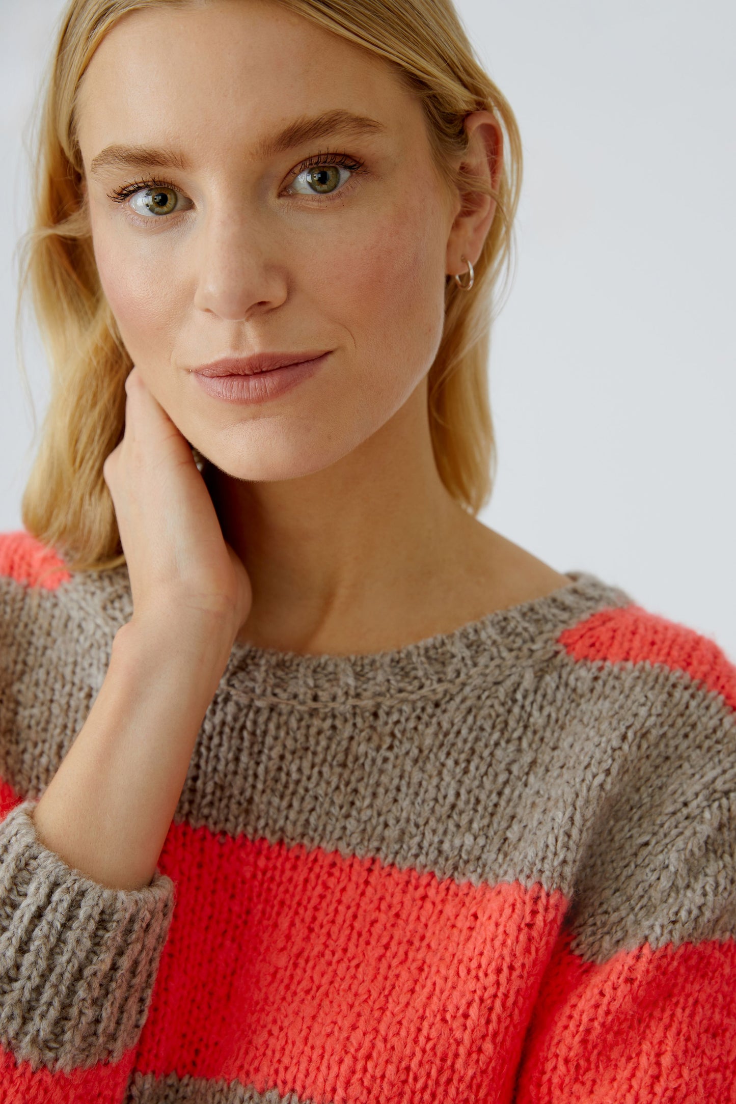 Oui Stripe Sweater 94307