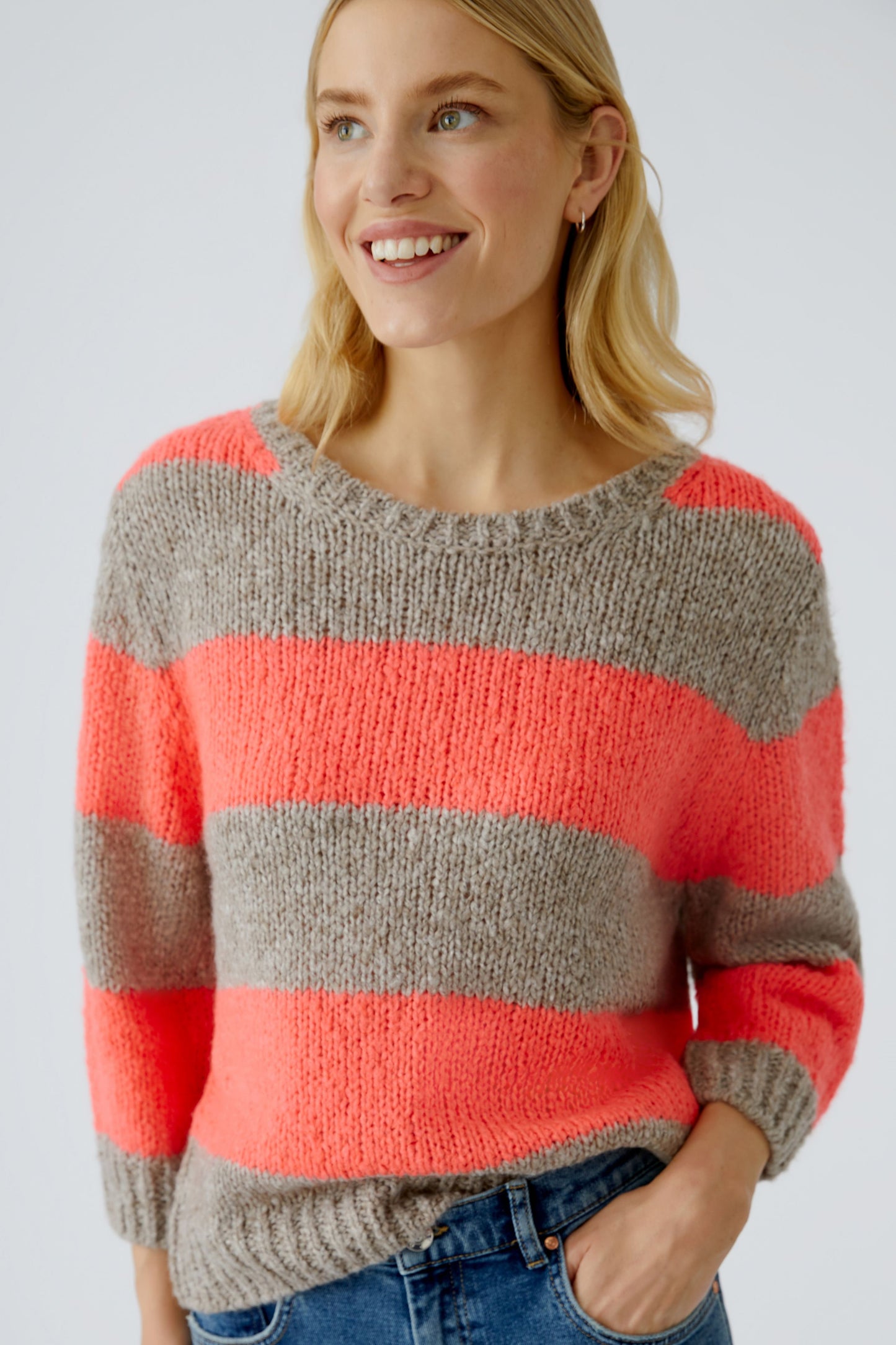 Oui Stripe Sweater 94307