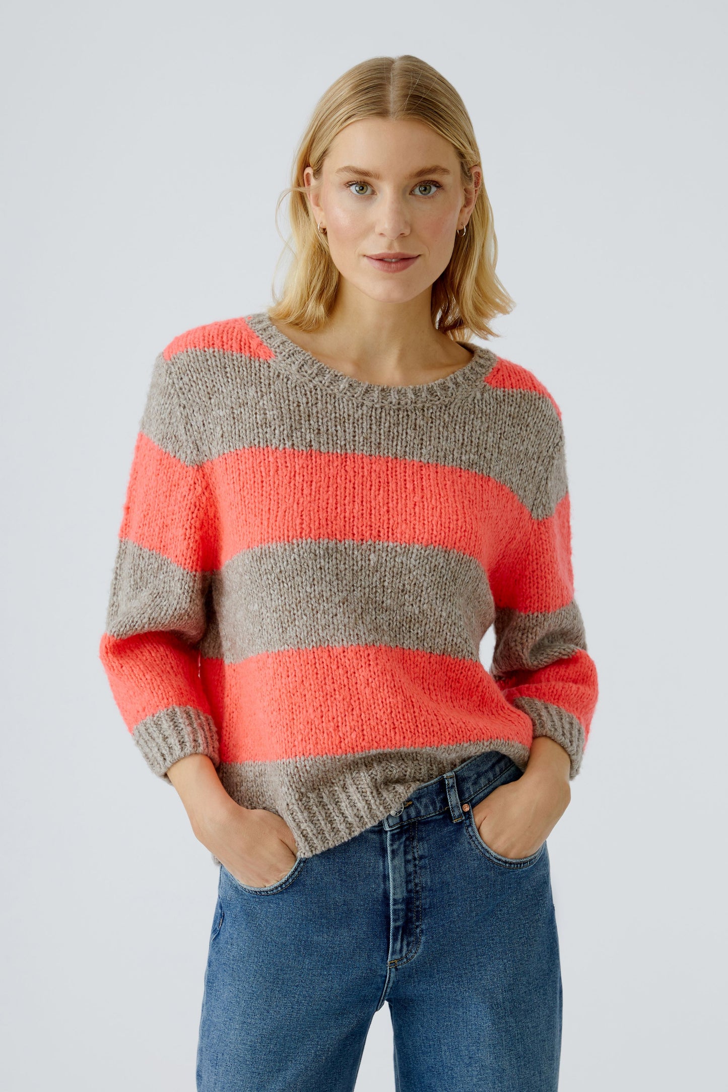 Oui Stripe Sweater 94307