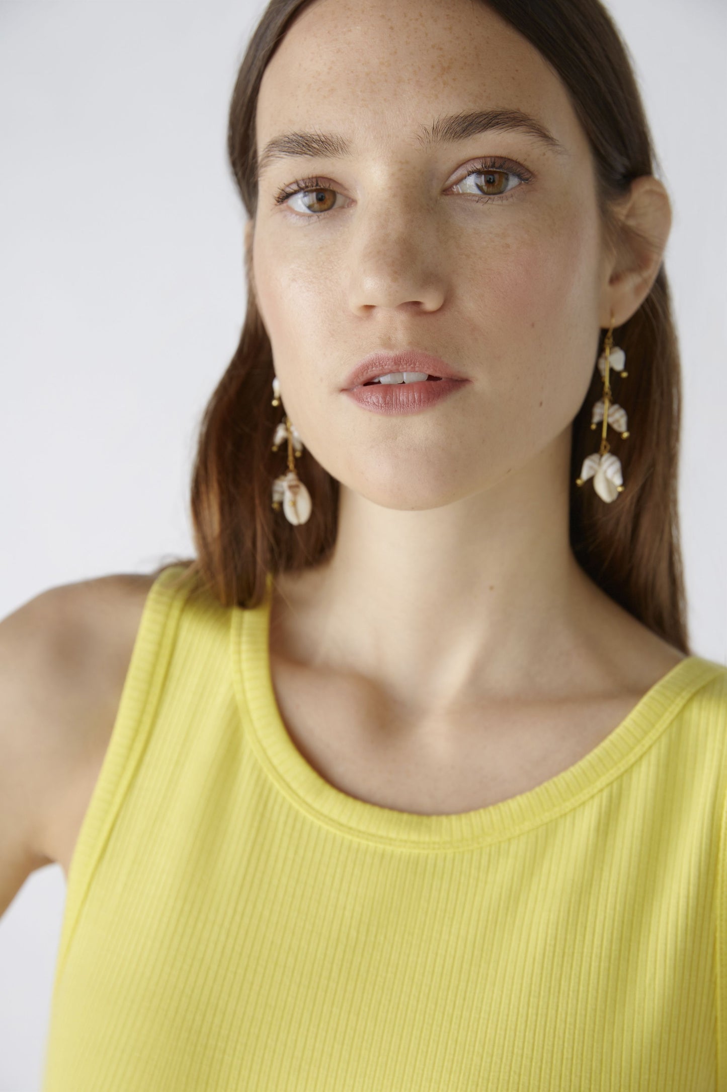 Oui Lemon Rib Vest 88608