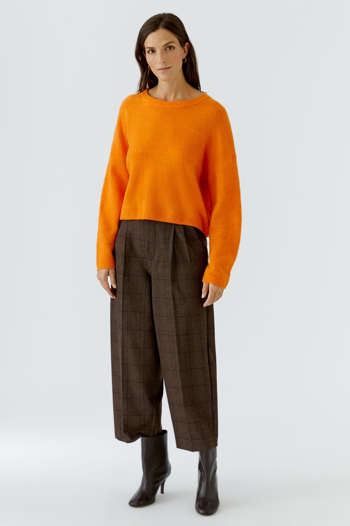 Oui Orange Sweater 97976