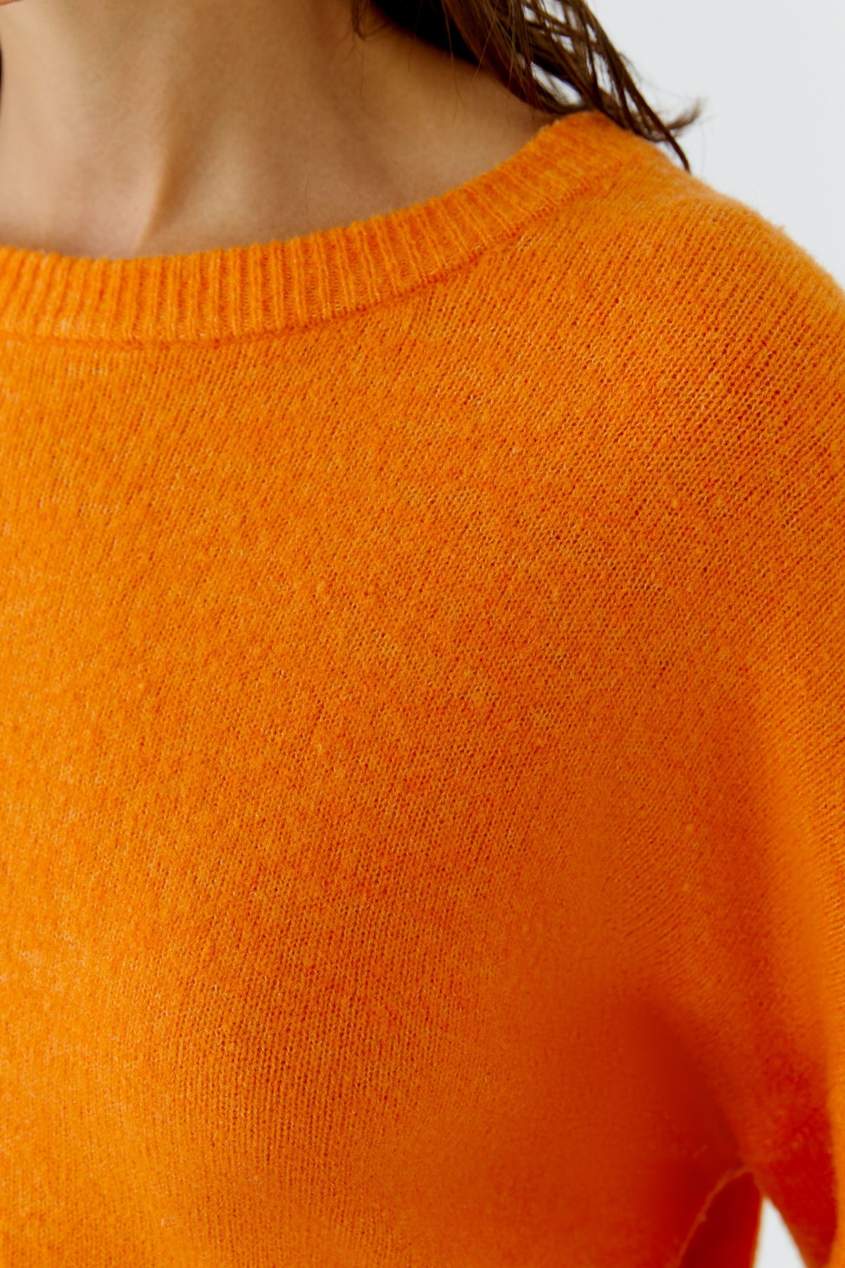 Oui Orange Sweater 97976