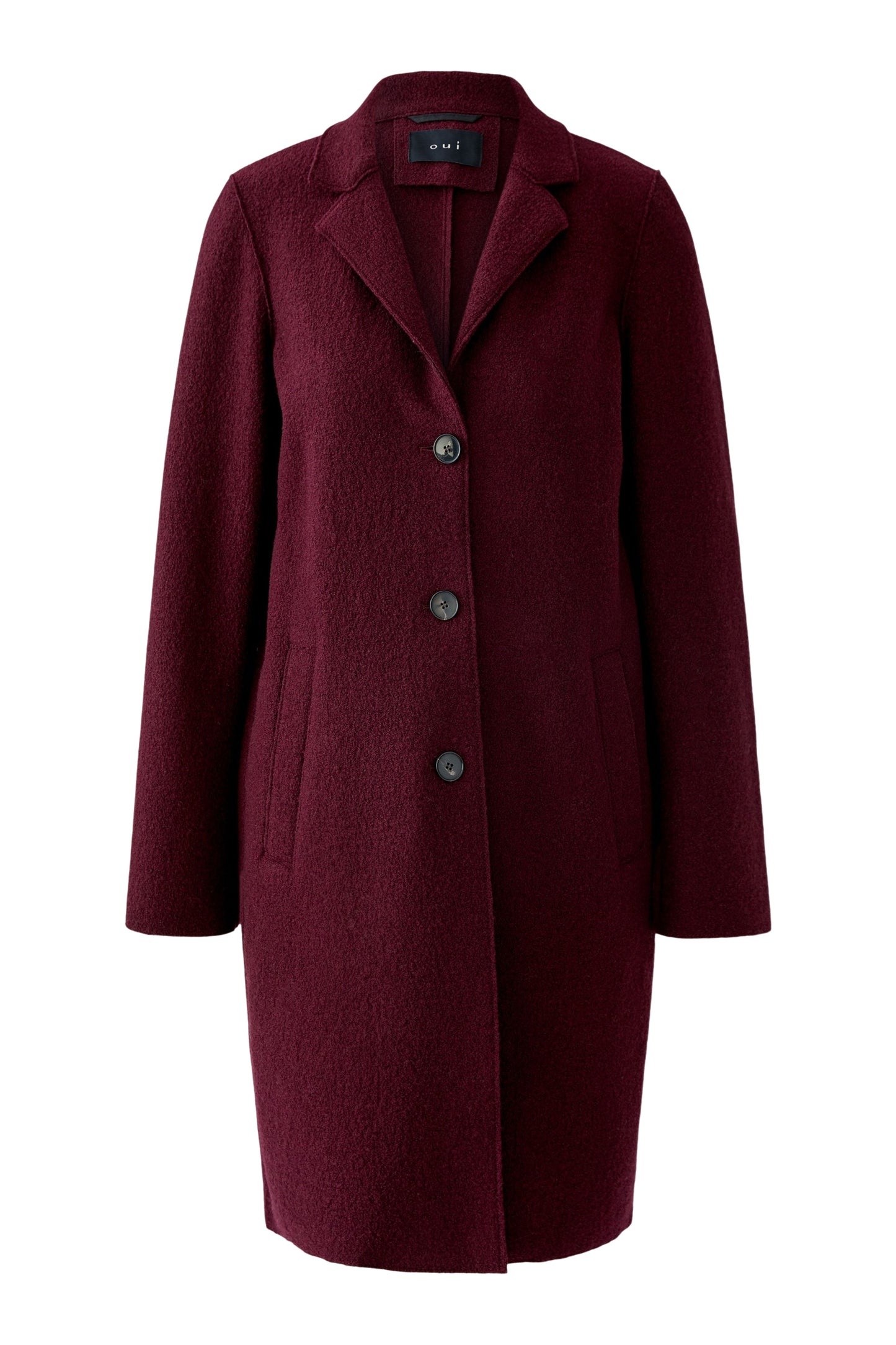 Oui Berry Wool Coat 79918