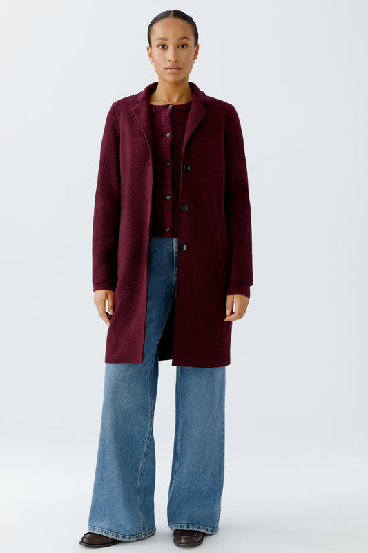 Oui Berry Wool Coat 79918