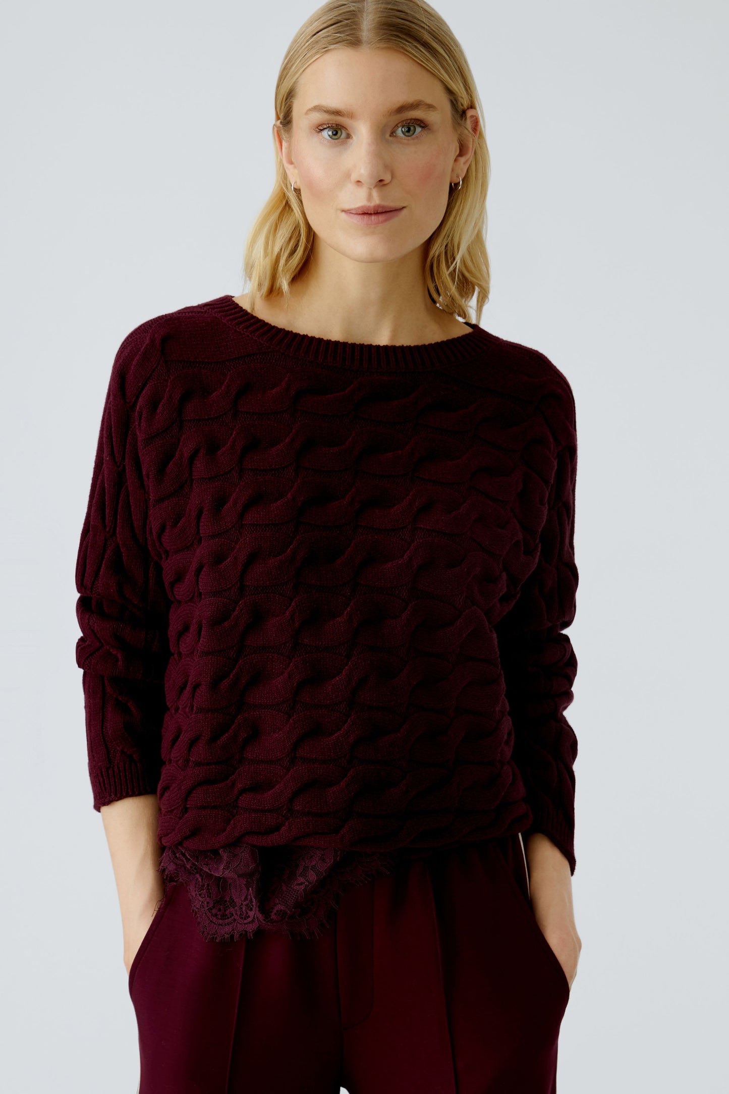 Oui Cable Sweater 94609