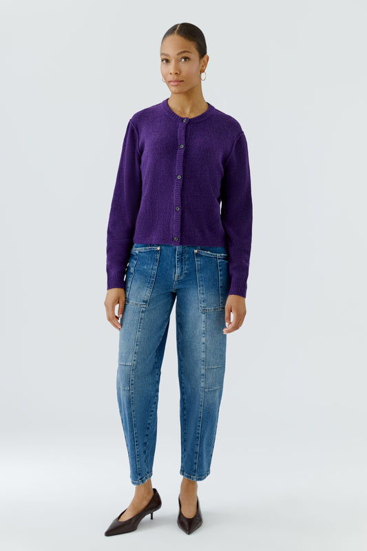 Oui Violet Cardigan 94462