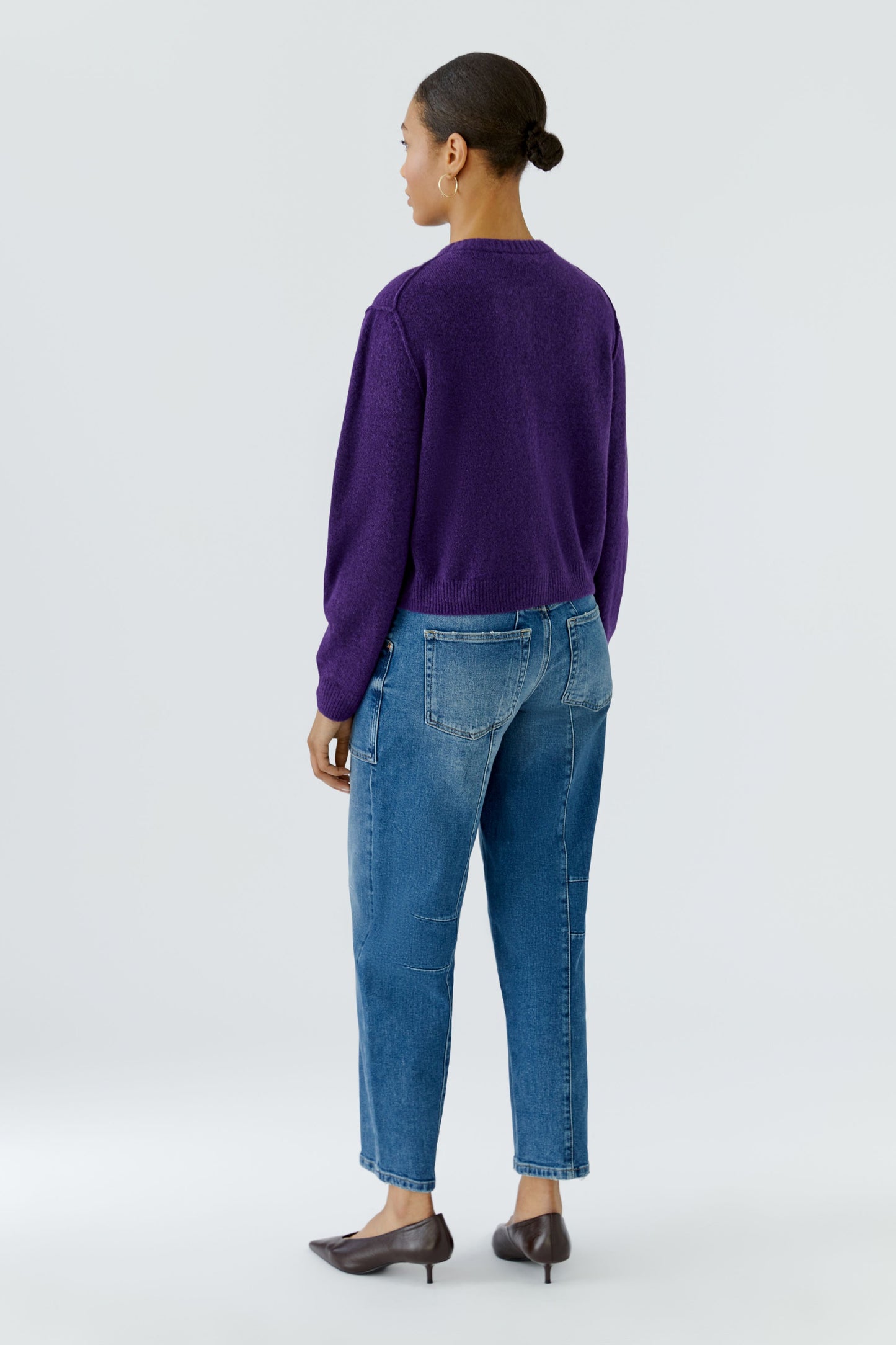 Oui Violet Cardigan 94462