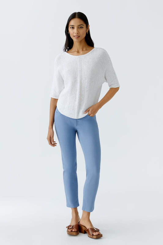 Oui Baxtor Jegging Mid Blue 93363