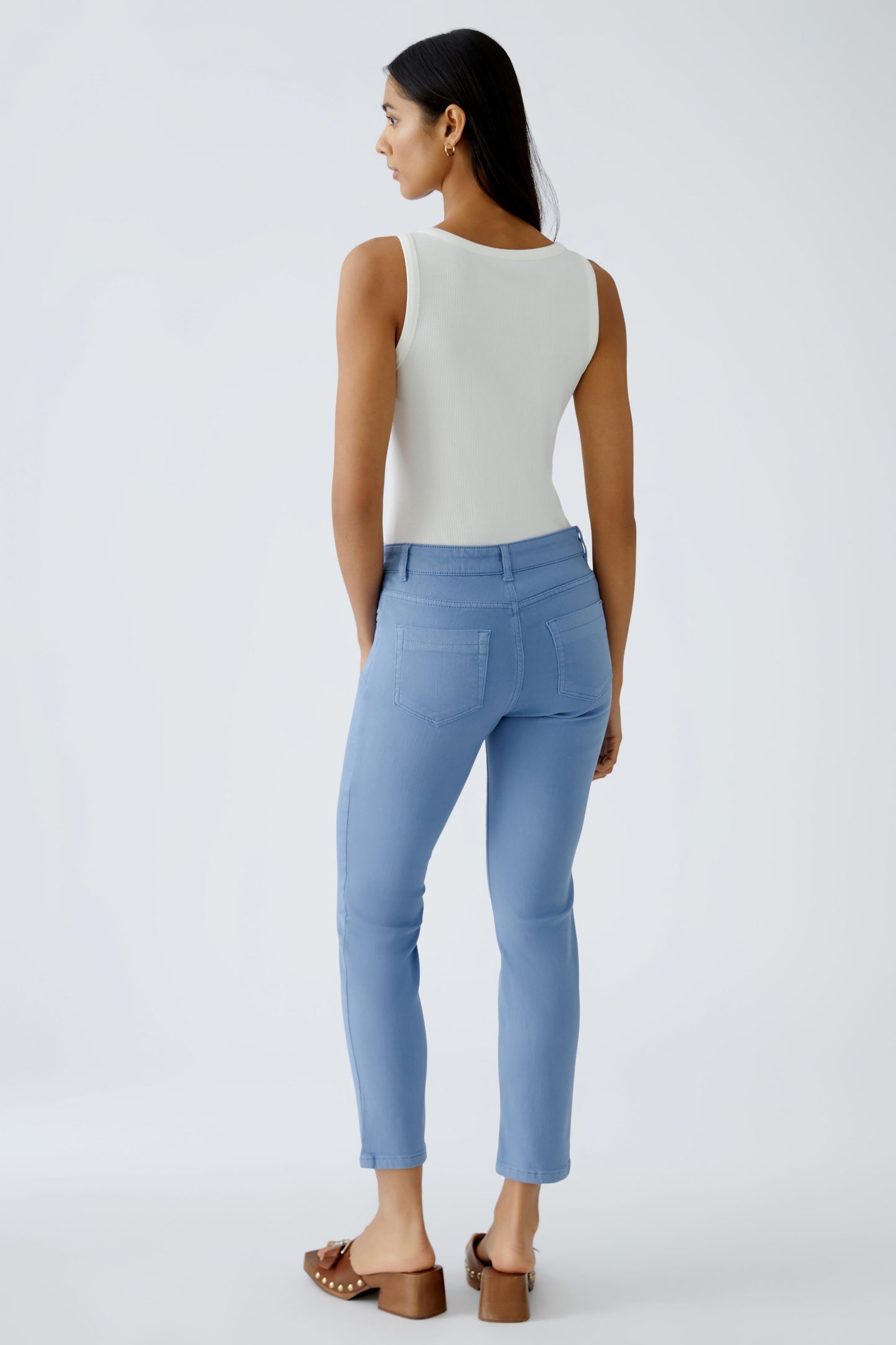 Oui Baxtor Jegging Mid Blue 93363