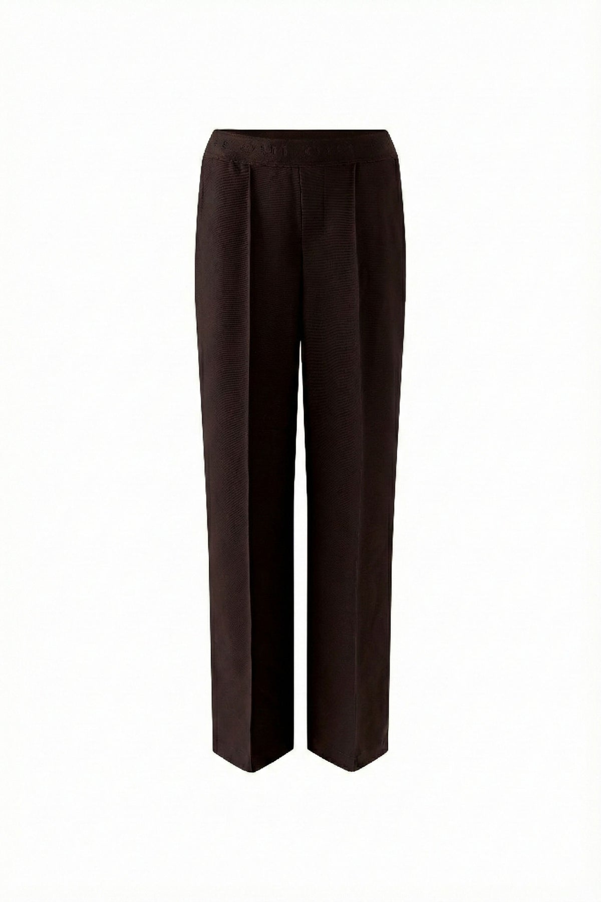 Oui Chocolate Twill Trousers 96566