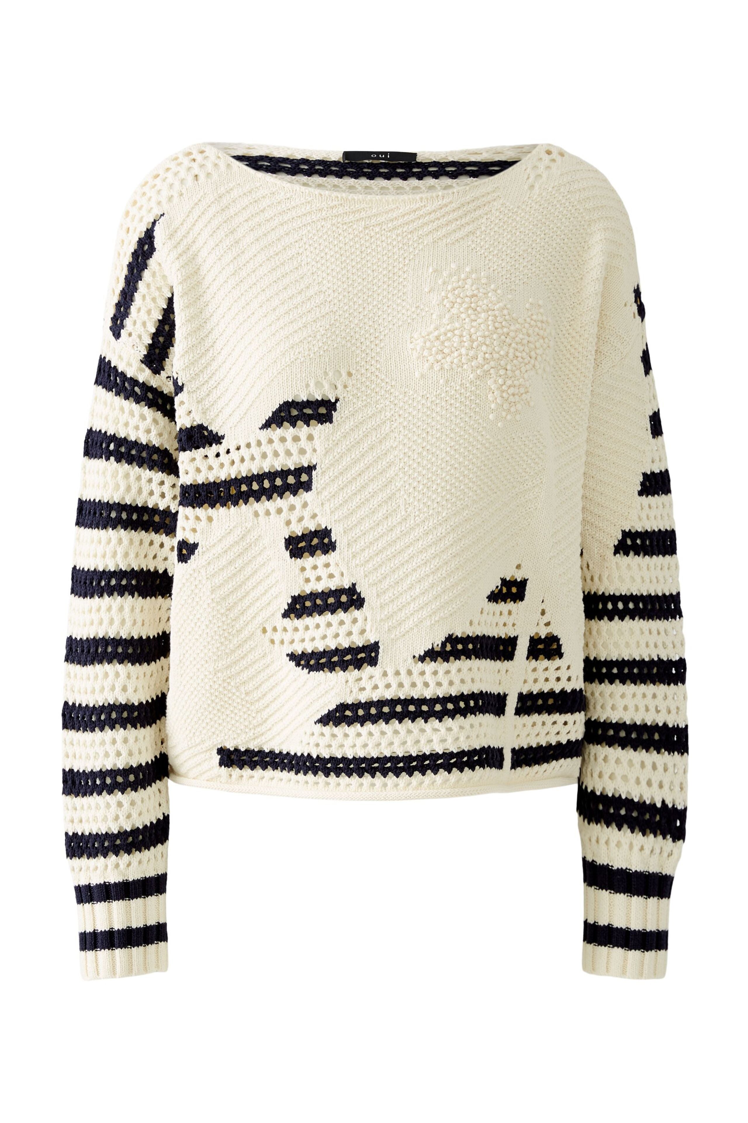 STRIPED CHUNKY KNIT SWEATER - Bright orange | ZARA Singapore