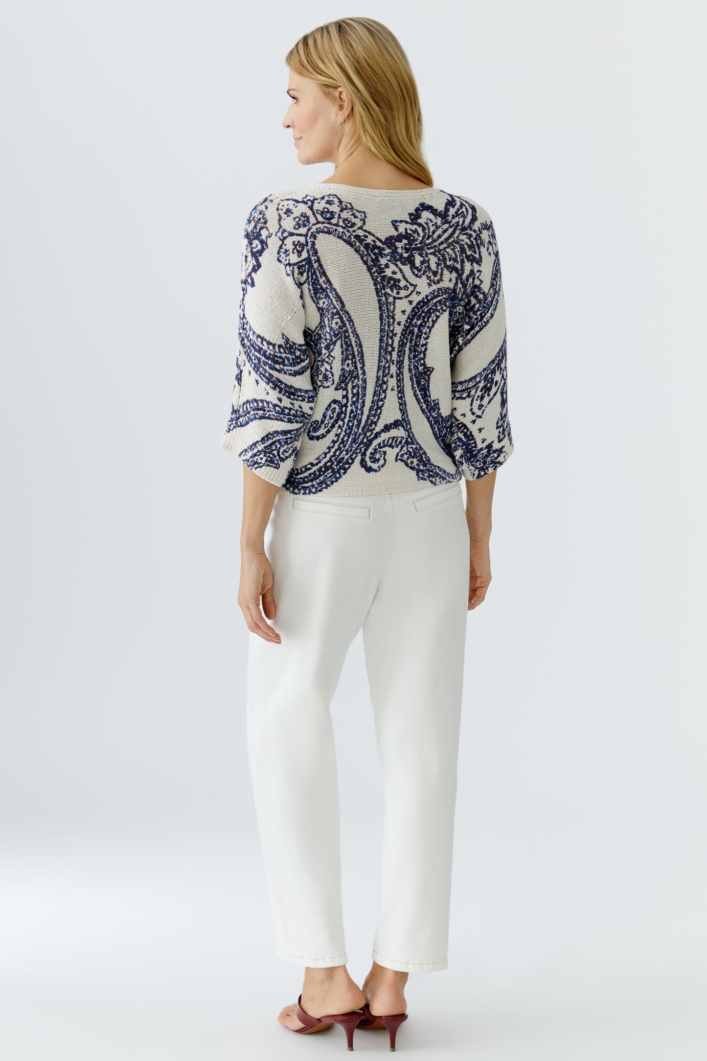 Oui Blue Sweater 96515